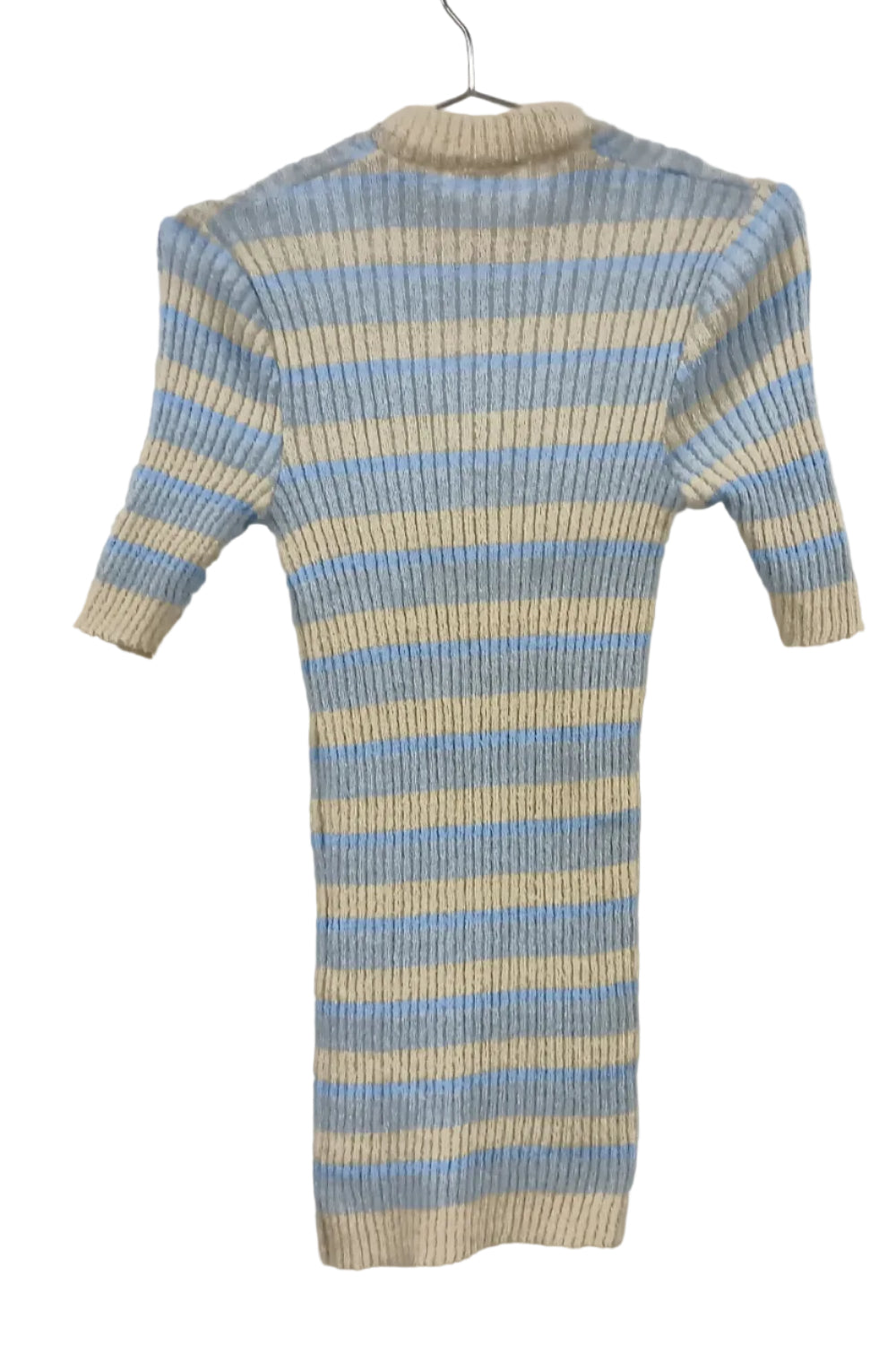 French Vintage Pocema Multi-Stripe Rib Knit