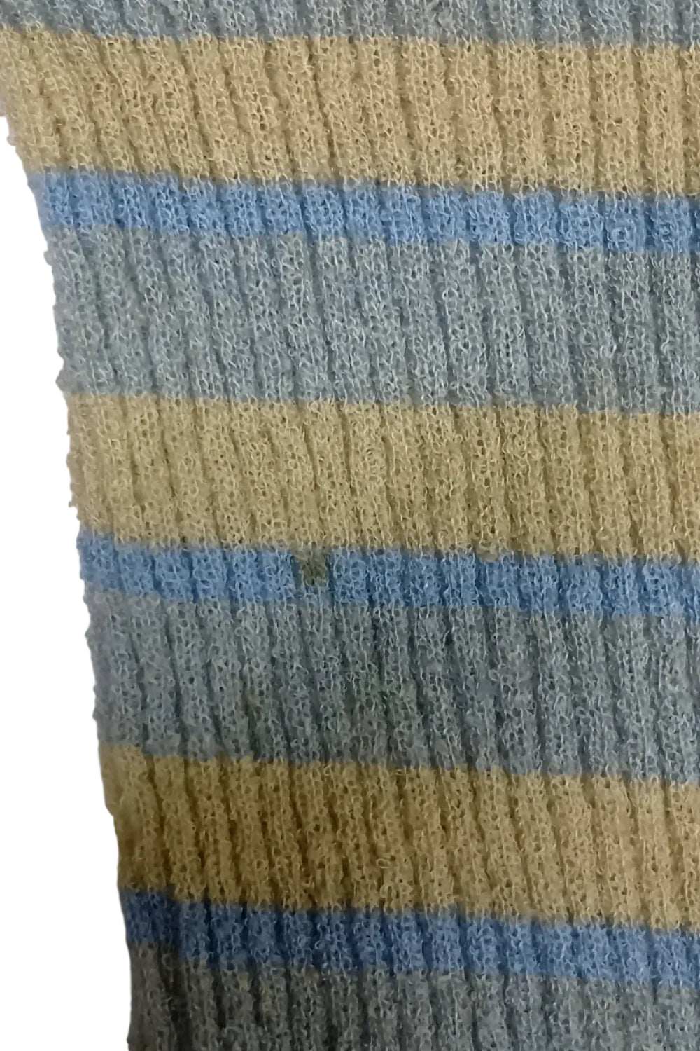 French Vintage Pocema Multi-Stripe Rib Knit