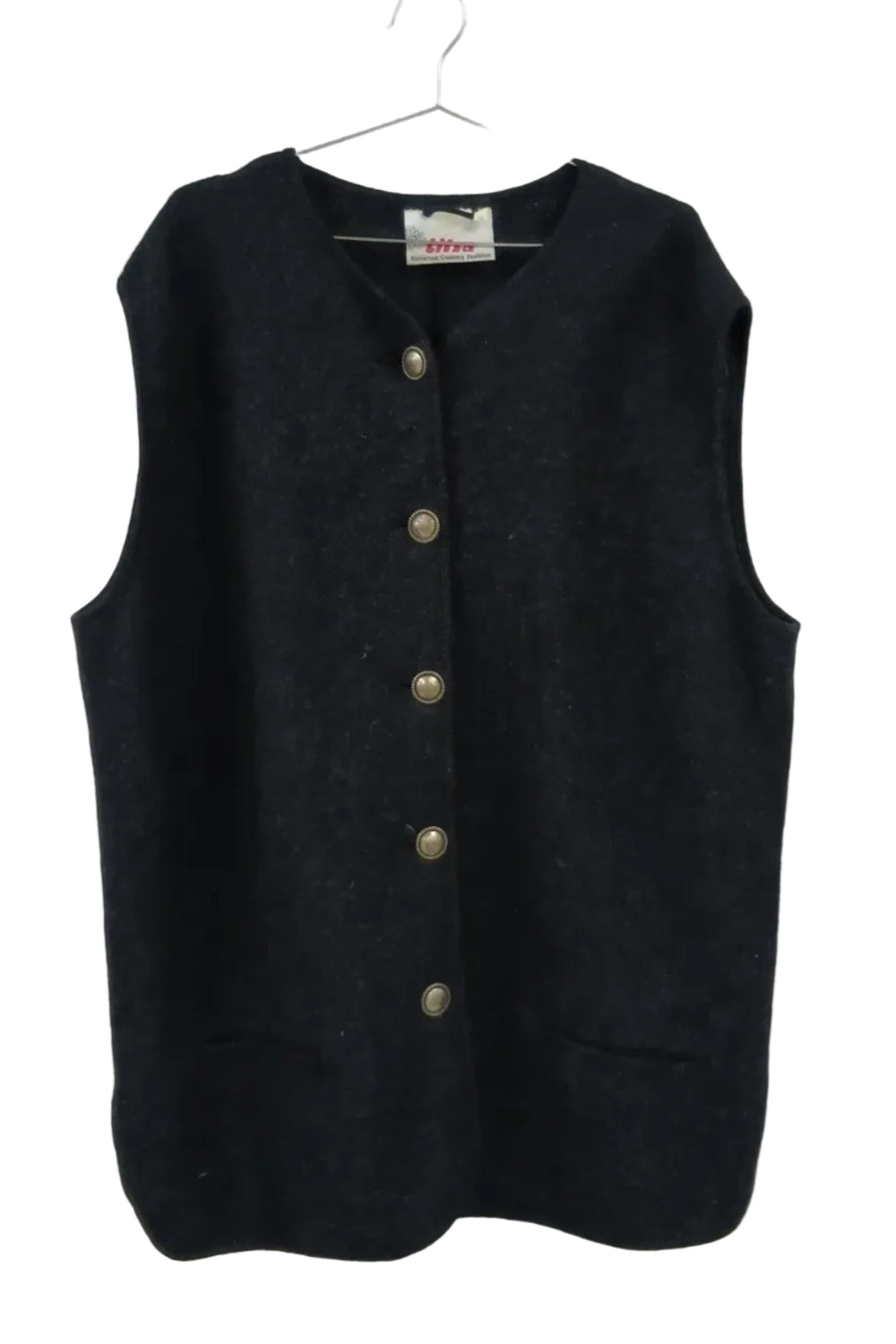70s Austrian Tyrolean Wool Vest - Litza
