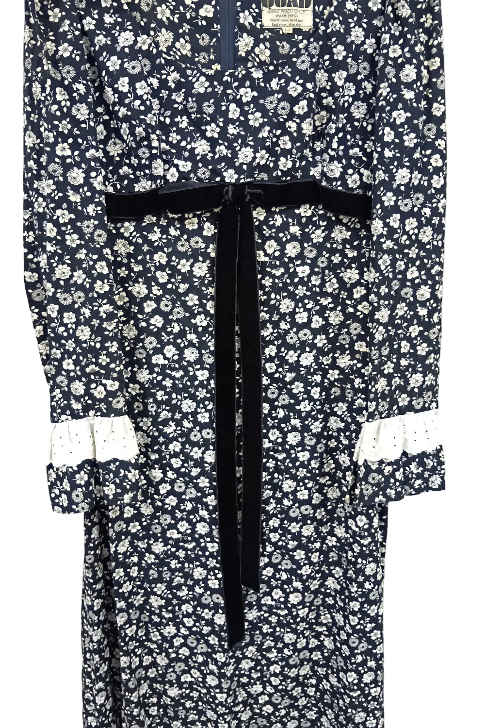 QUAD Floral Maxi Dress Made in England 60s