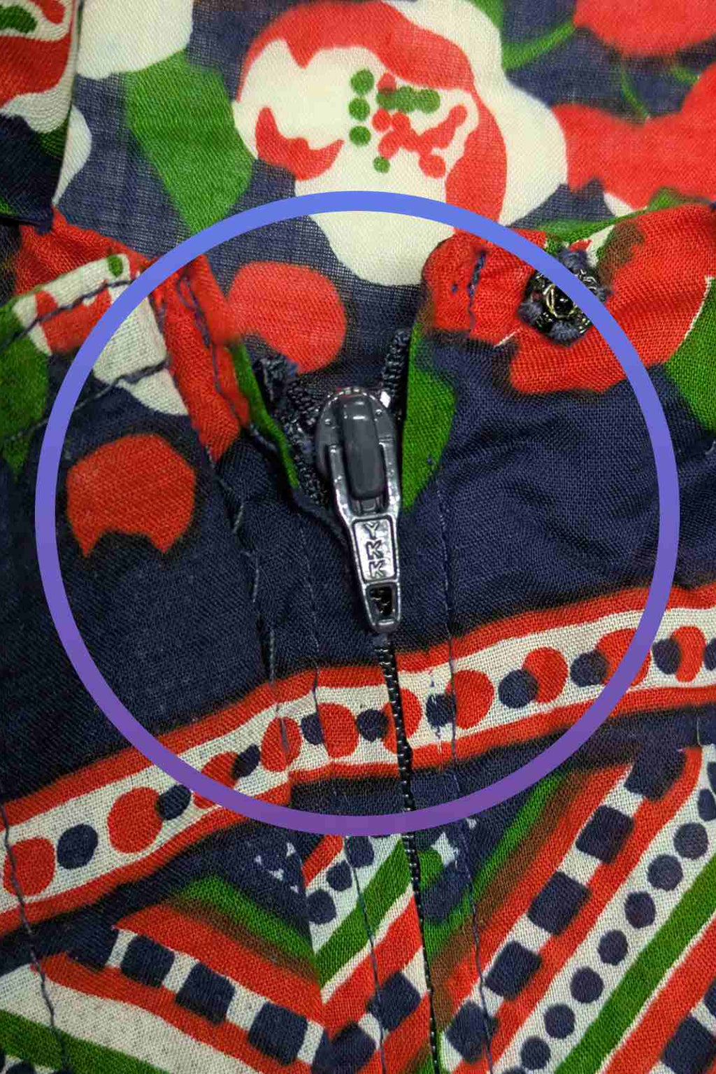 70's Flower Dress | Jannie Martin Couture | French Vintage Dress