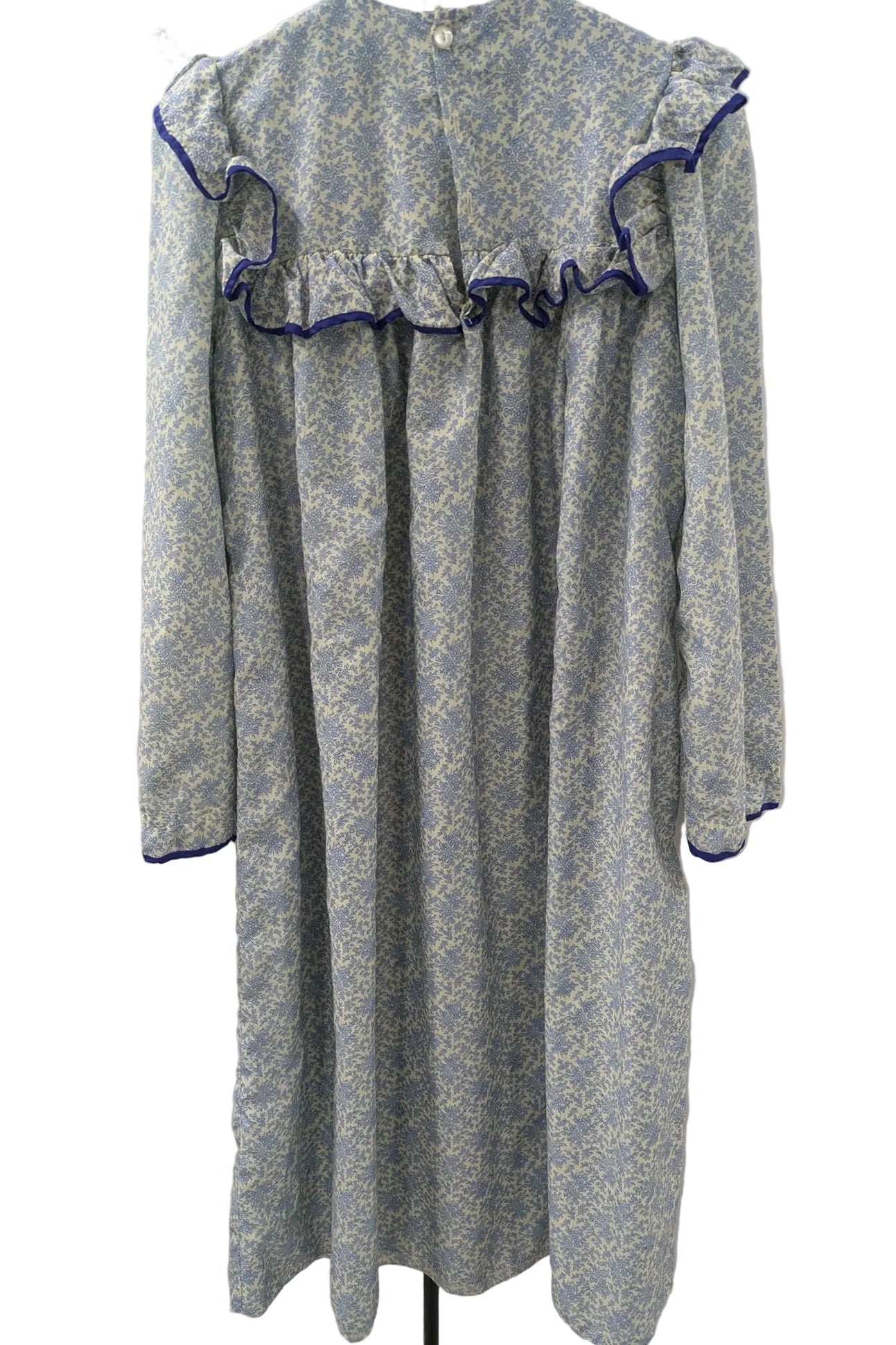 Flower Dress with Cape London Vintage | Victorian Square Yoke