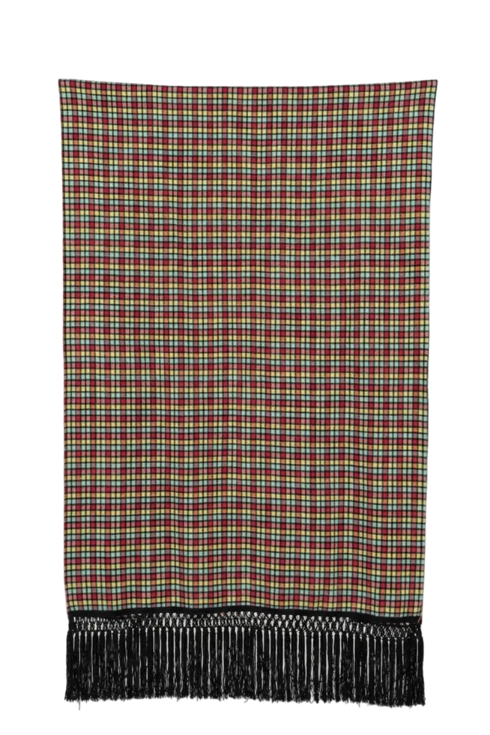 Vintage Multi-Color Pop Fringe Stole