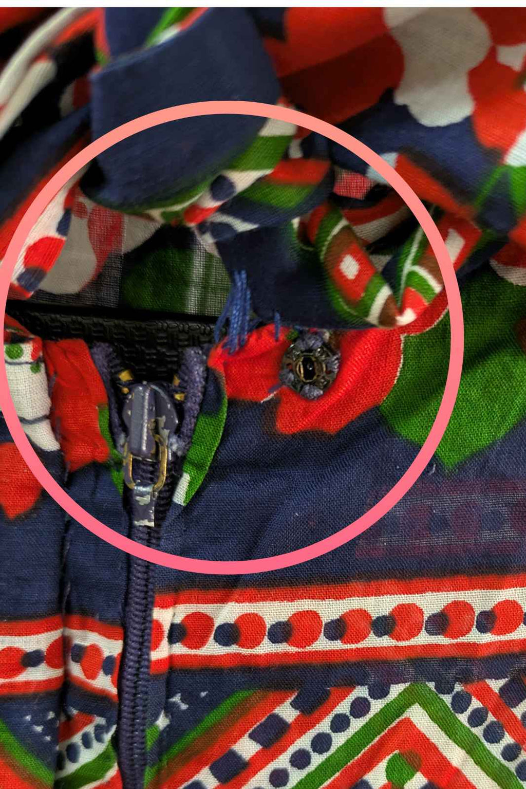 70's Flower Dress | Jannie Martin Couture | French Vintage Dress