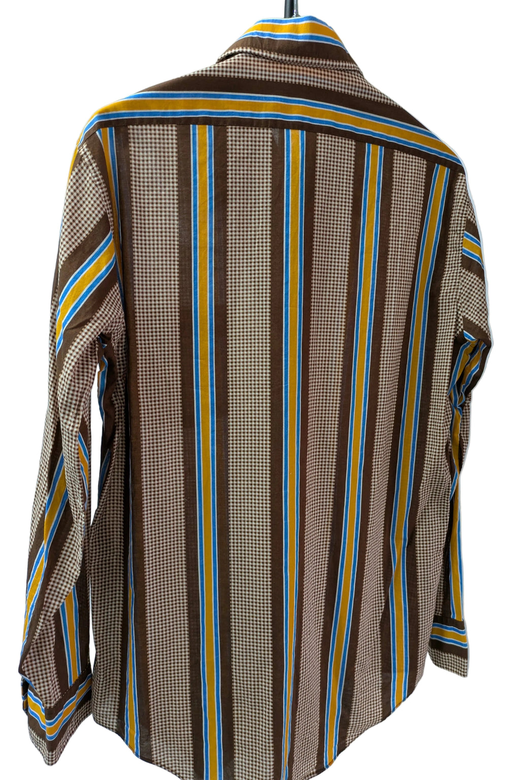 60's Men's Shirt Van Heusen London Vintage | Check Stripe Dress Sport Shirt