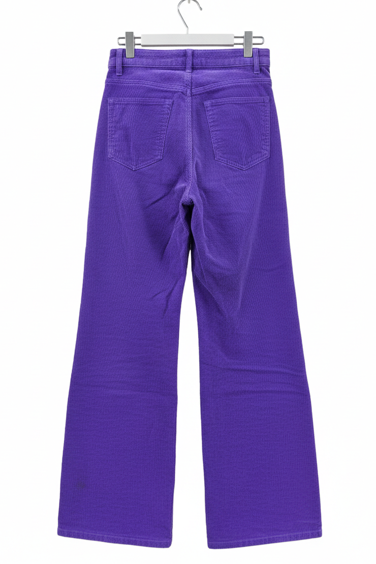 70's Style Purple Corduroy Flare Pants H&M | Glam Rock Unisex