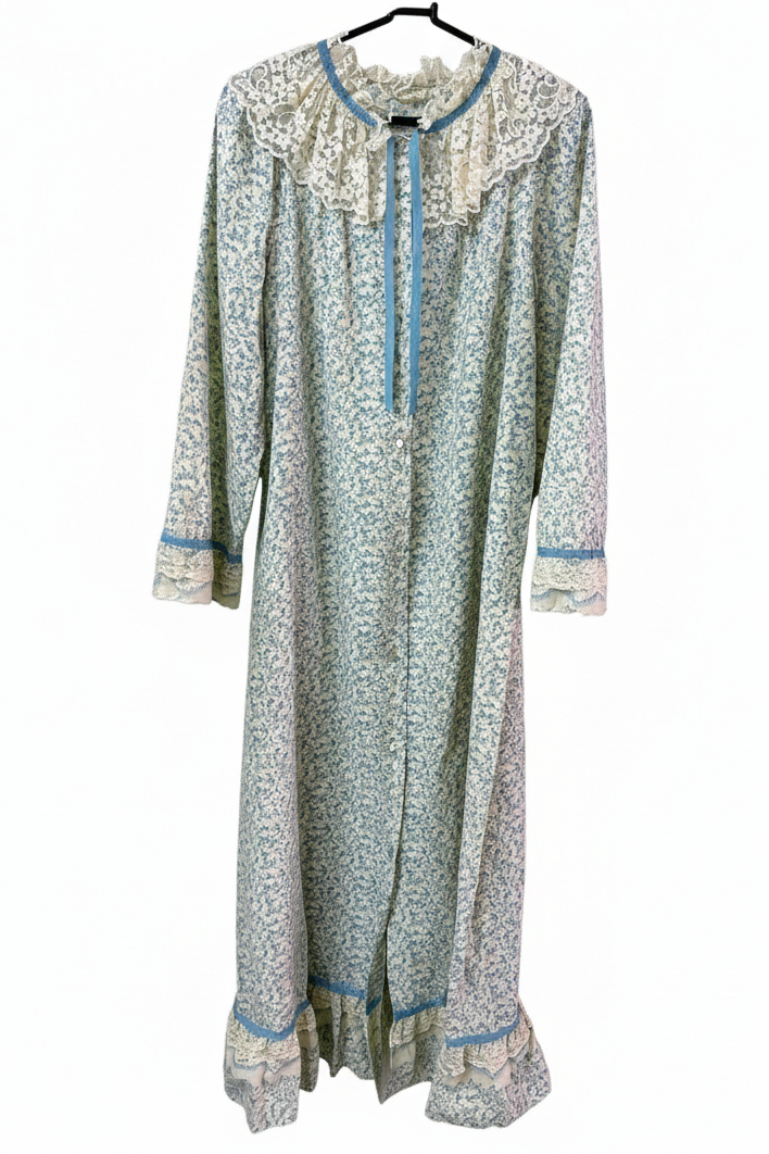 70's Night Gown St.Michael UK | Vintage Lace Dress