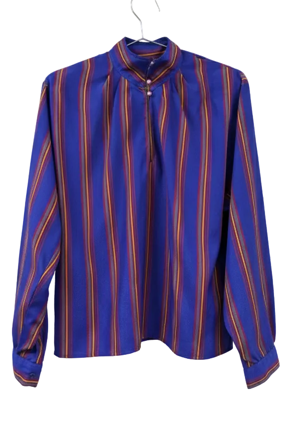 70/80's Shirt College Town London Vintage | 50's Style Pop Elegant Blouse