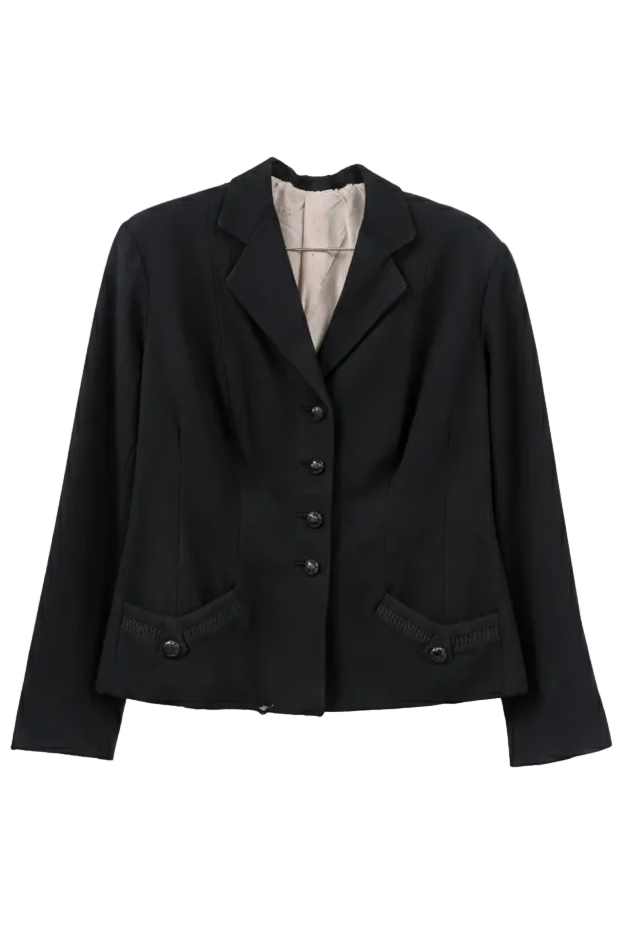 50's European Jacket London Vintage | Equestrian Style Short Blazer