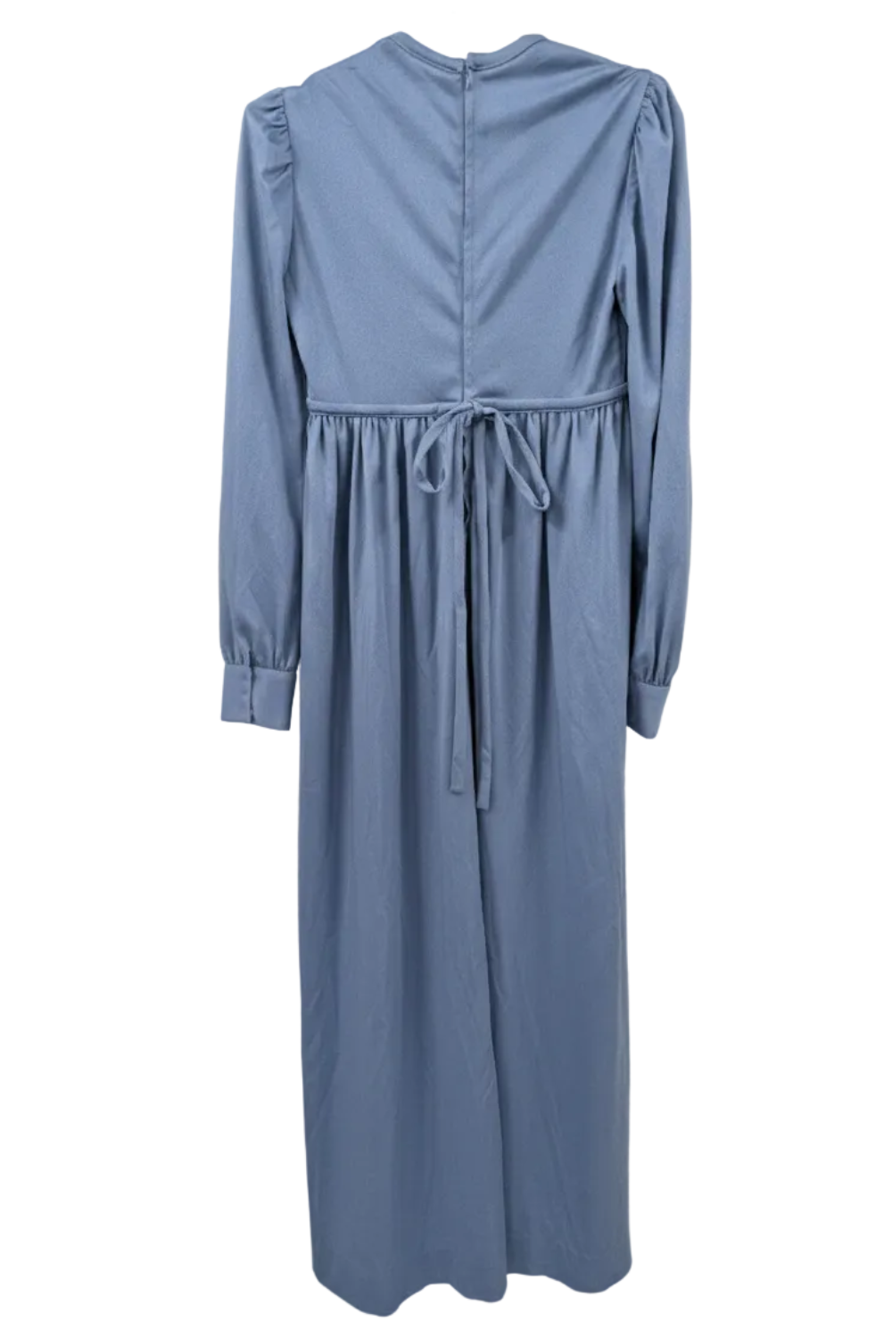 70's Roman Style Maxi Dress | Sky Blue Metallic Hippie Vintage