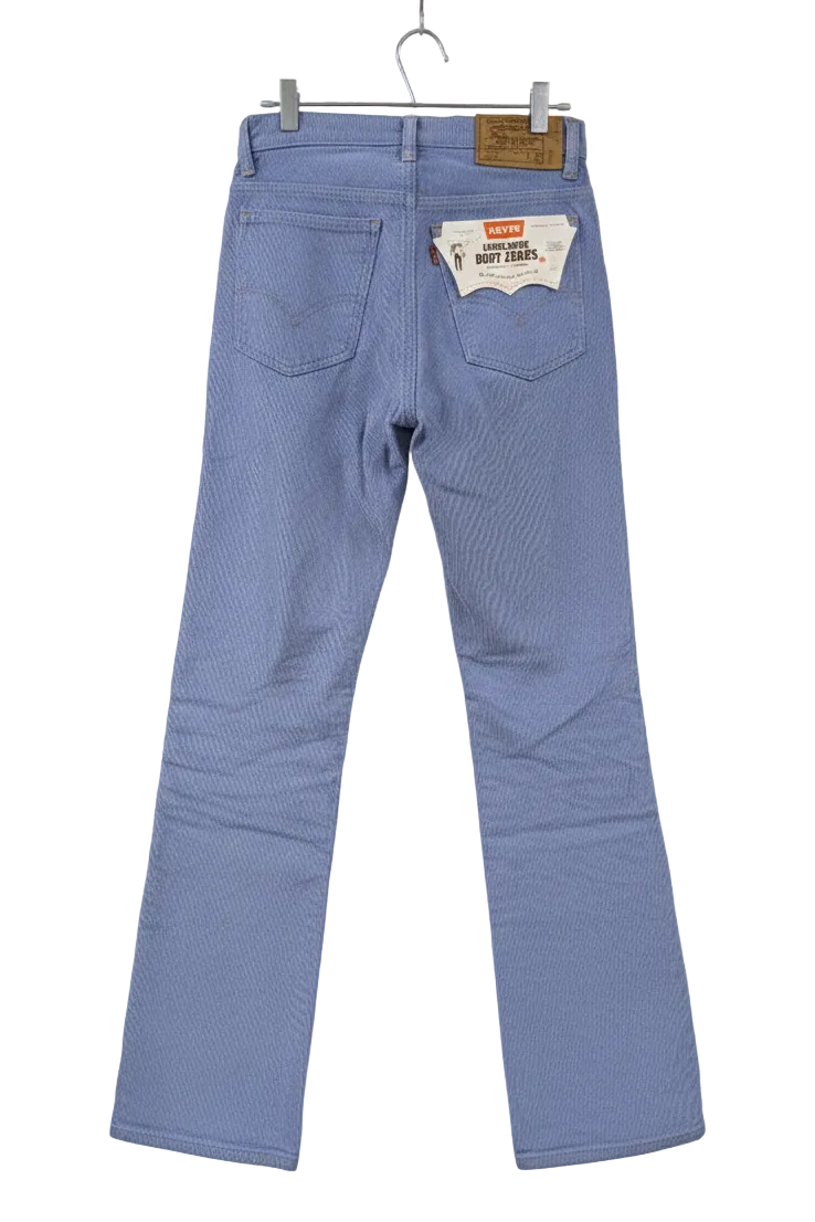 70's Levi's Deadstock Corduroy Pants Sky Blue | 716-1517 Saddleman Boot Jeans