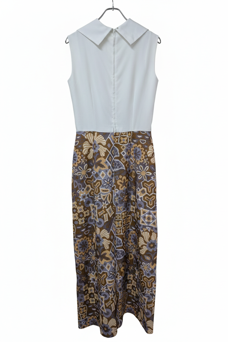 Late 60's/Early 70's Dress London Vintage | Sailor Collar Skipper Maxi