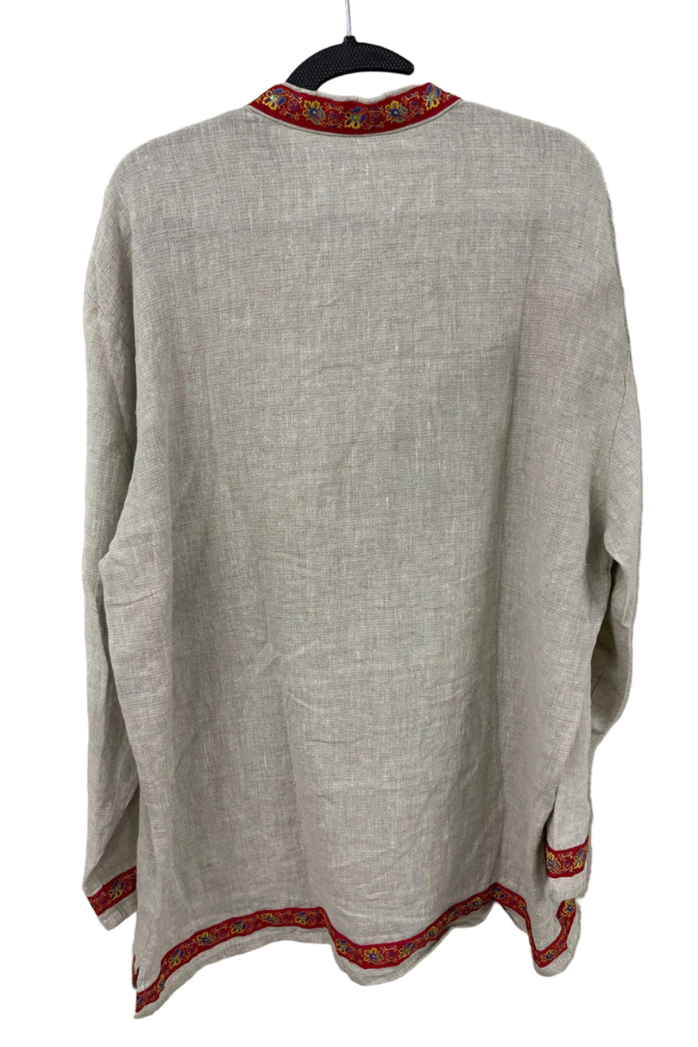 Chinese Style Vintage Men's Shirt | Tyrolean Tape Jim Morrison Style