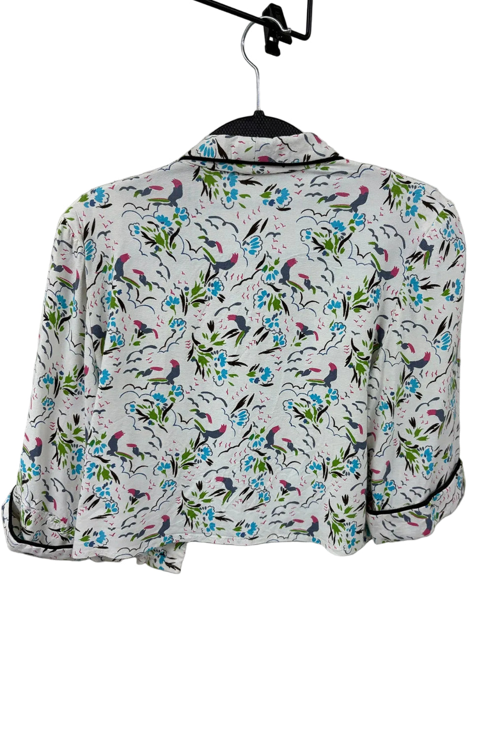 50's Style Botanical Bird Bolero Jacket