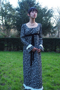 QUAD Floral Maxi Dress Made in England 60s
