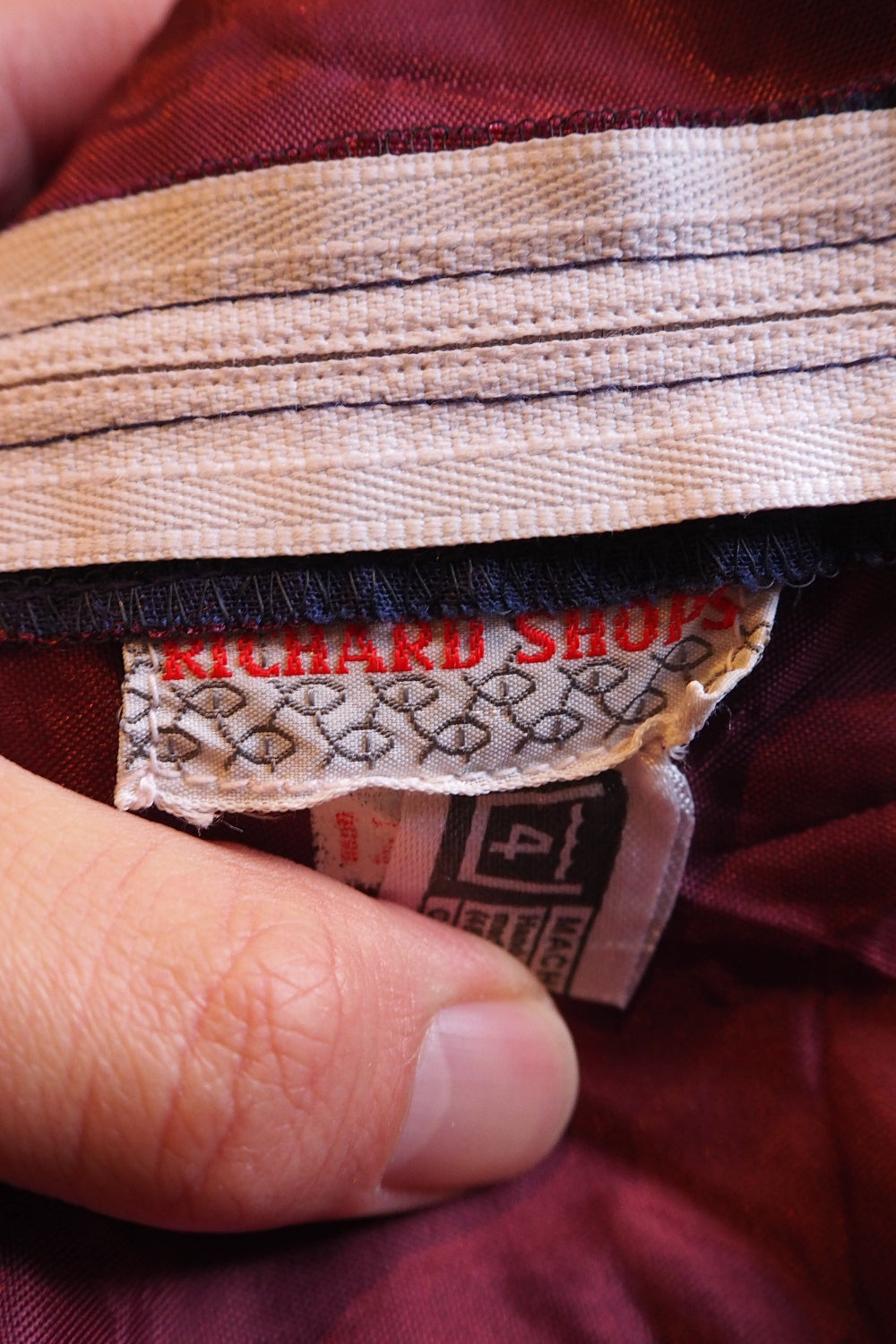 Vintage Richard Shops 70s Sheer Maxi Dress - White Navy Polka Dots