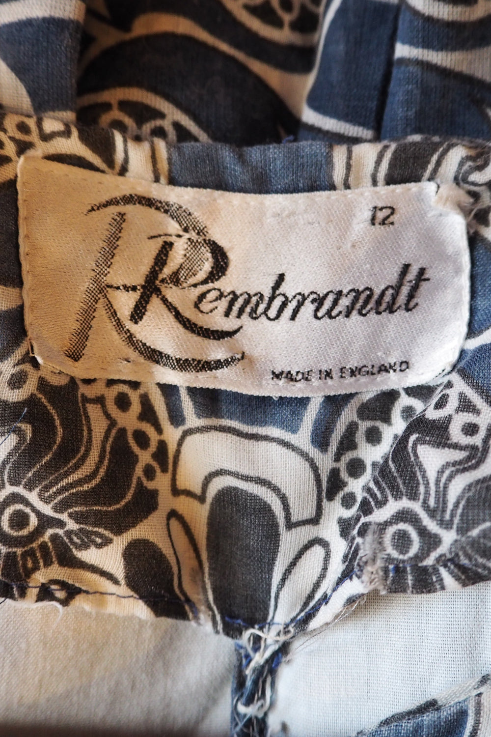 80's Rembrandt art nouveau patterned Dress