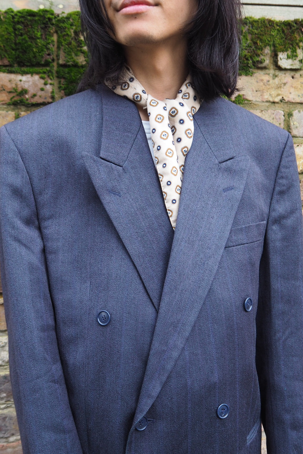 Yves Saint Laurent Vintage Pinstripe Double-Breasted Jacket