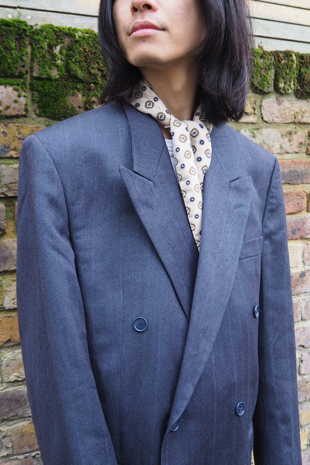 Yves Saint Laurent Vintage Pinstripe Double-Breasted Jacket