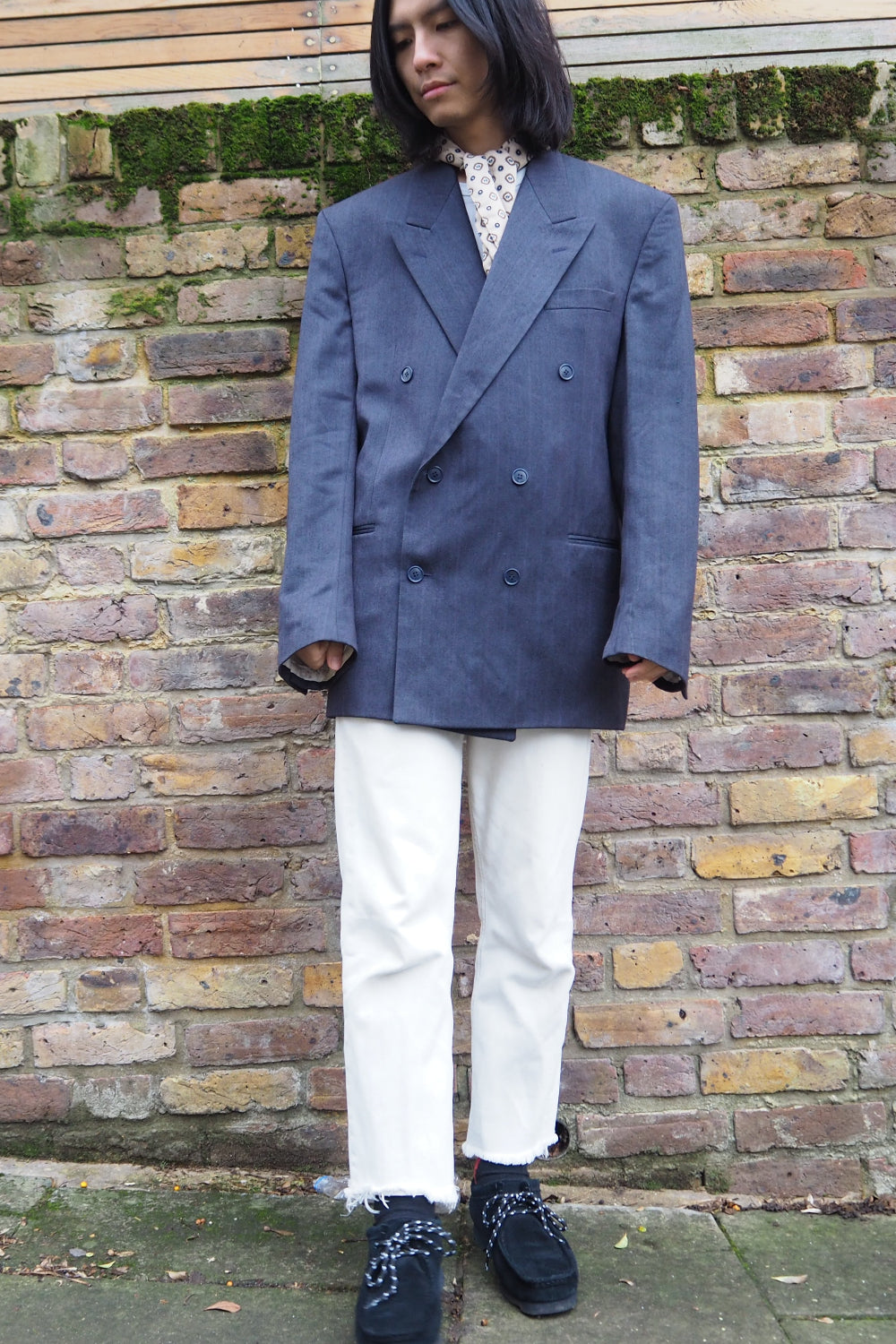 Yves Saint Laurent Vintage Pinstripe Double-Breasted Jacket