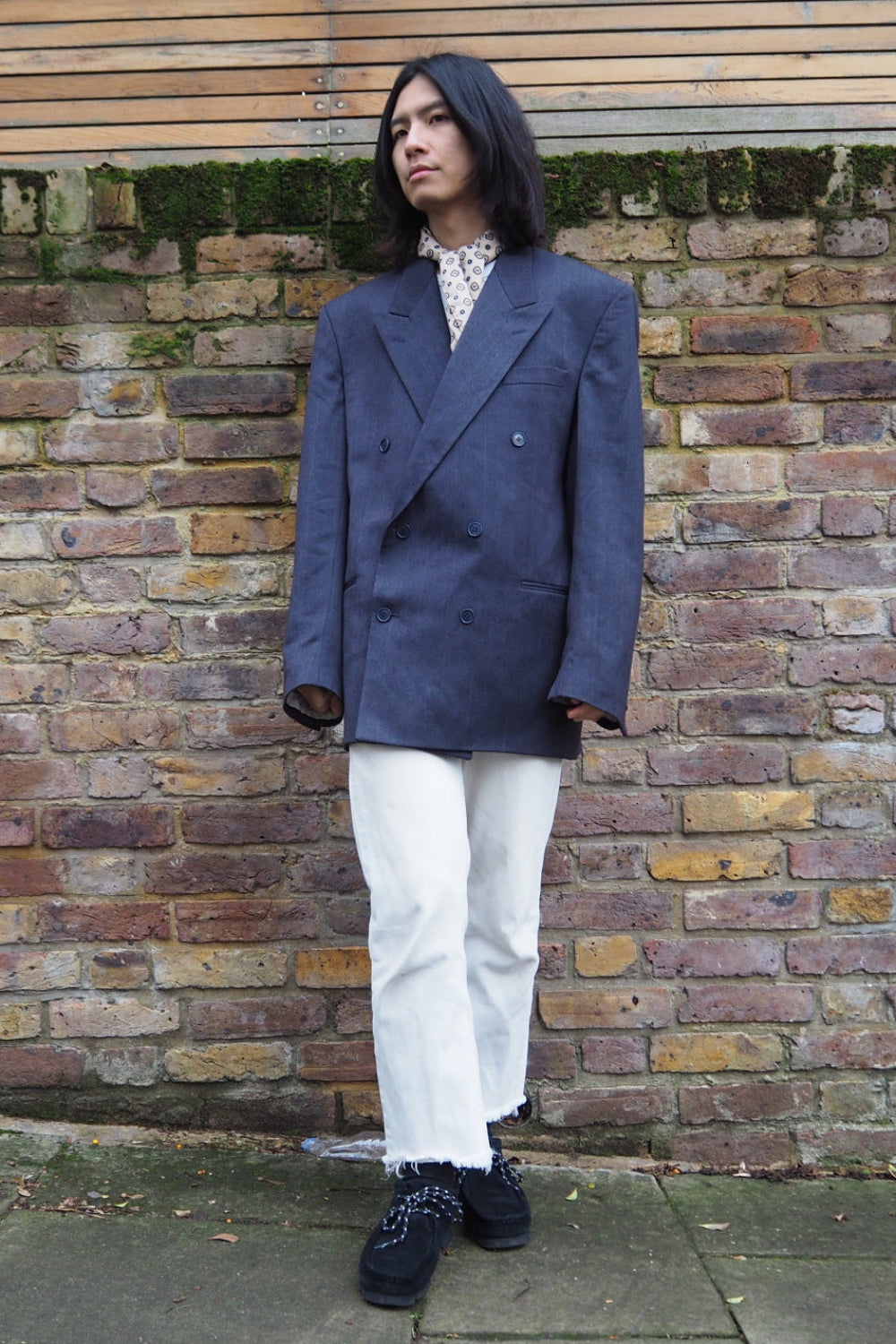 Yves Saint Laurent Vintage Pinstripe Double-Breasted Jacket