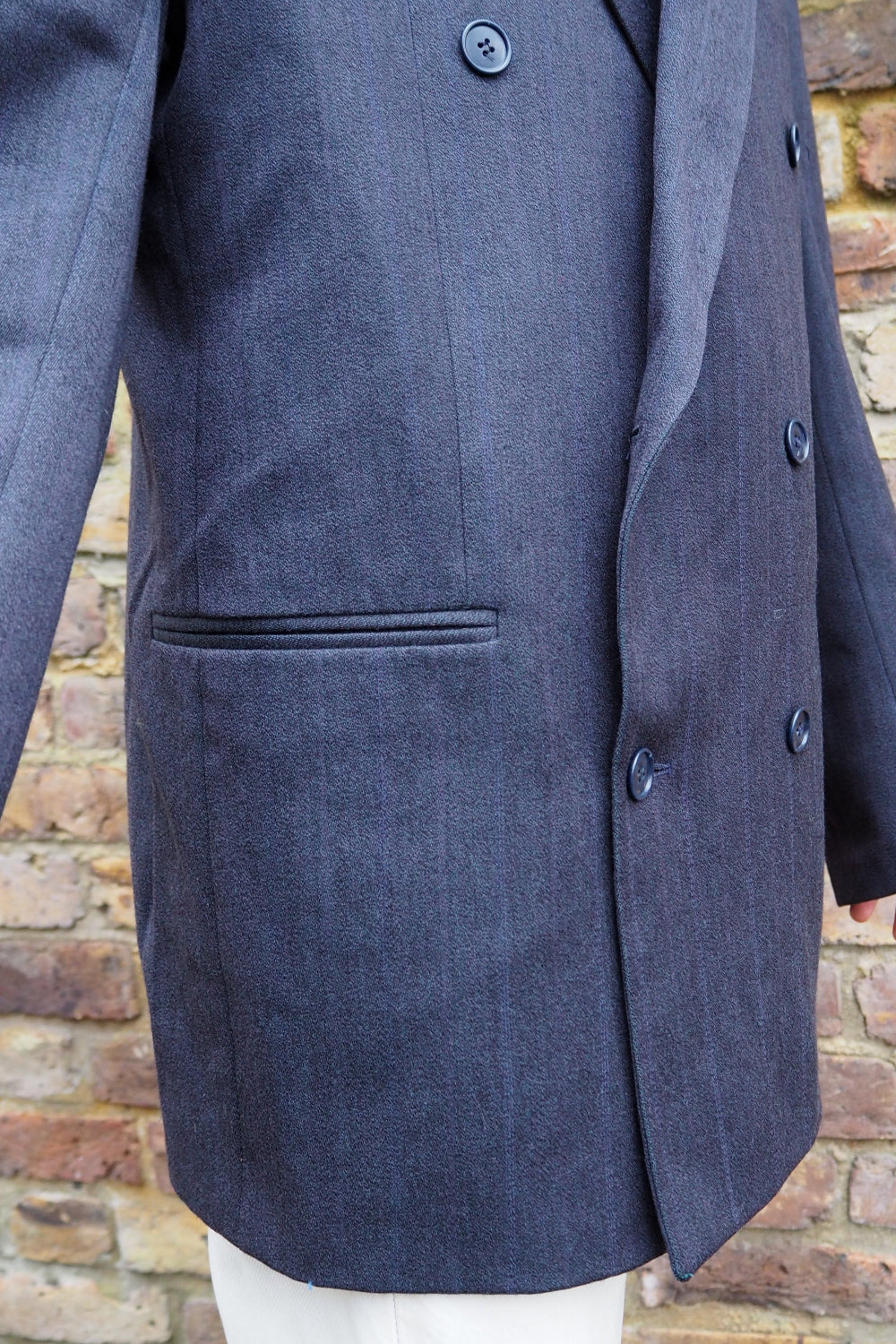 Yves Saint Laurent Vintage Pinstripe Double-Breasted Jacket