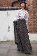 Scottish Tartan Check Long Skirt