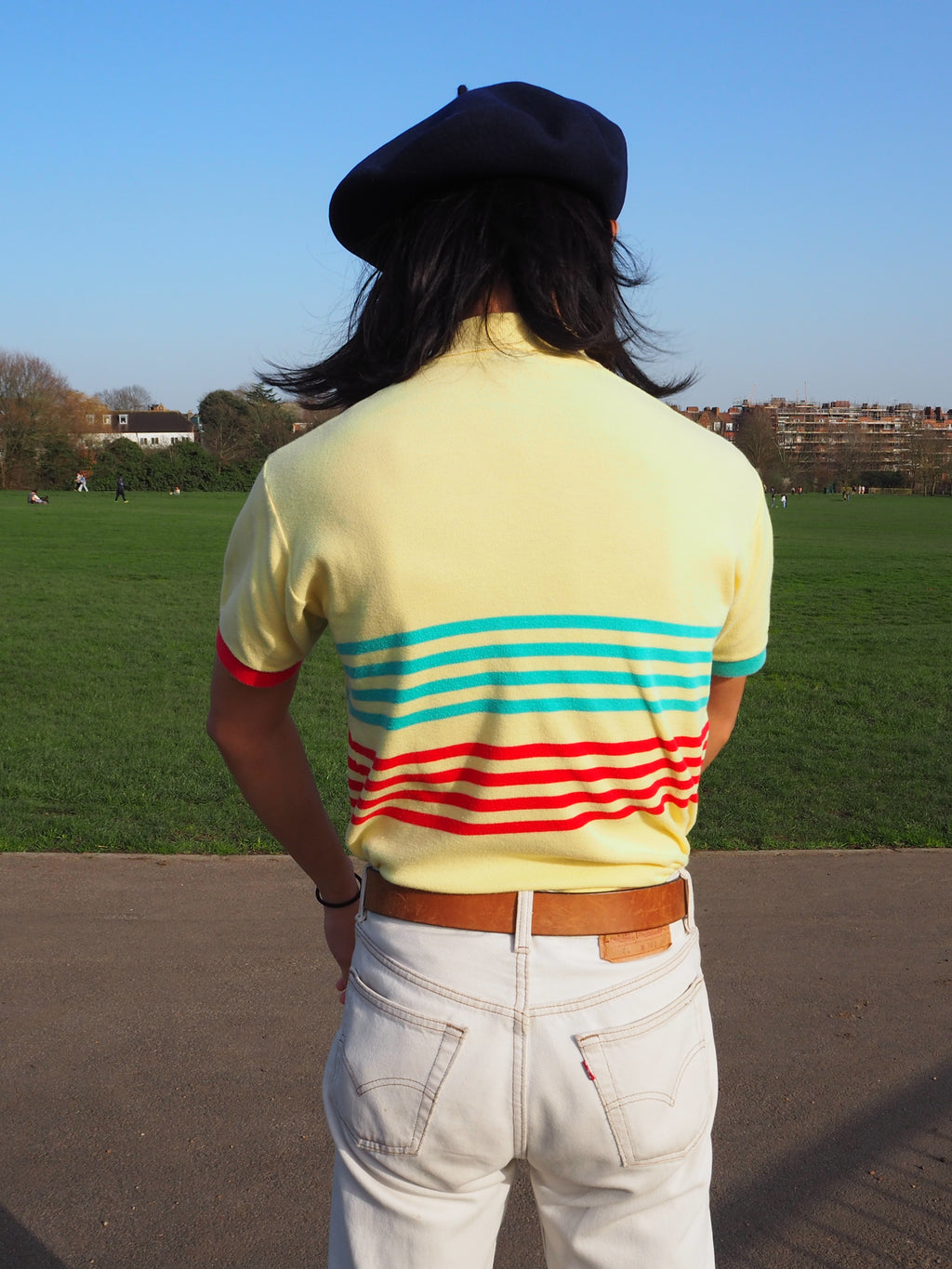 70's GEMINUS Italian Polo Shirts Yellow