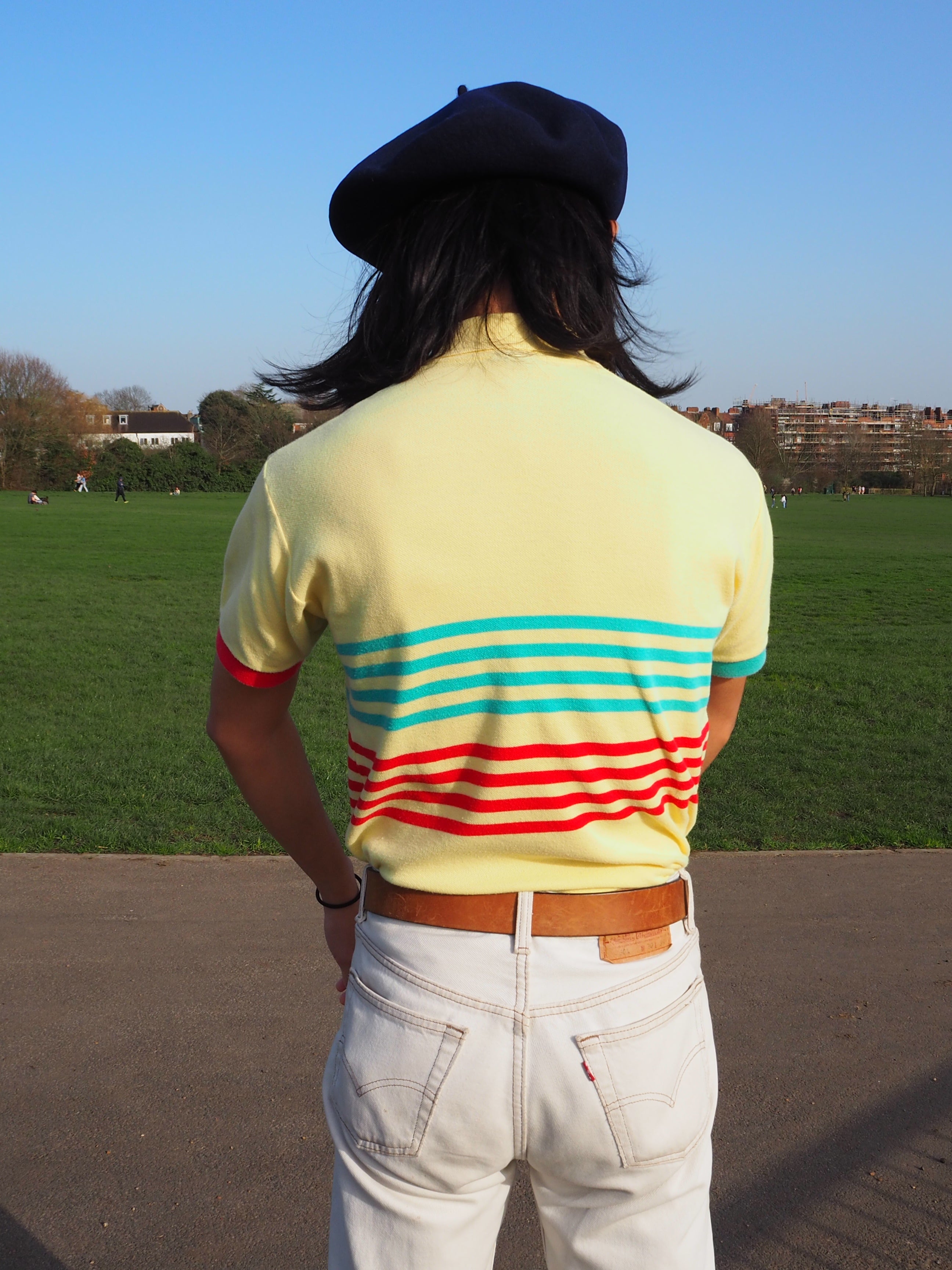 70's GEMINUS Italian Polo Shirts Yellow
