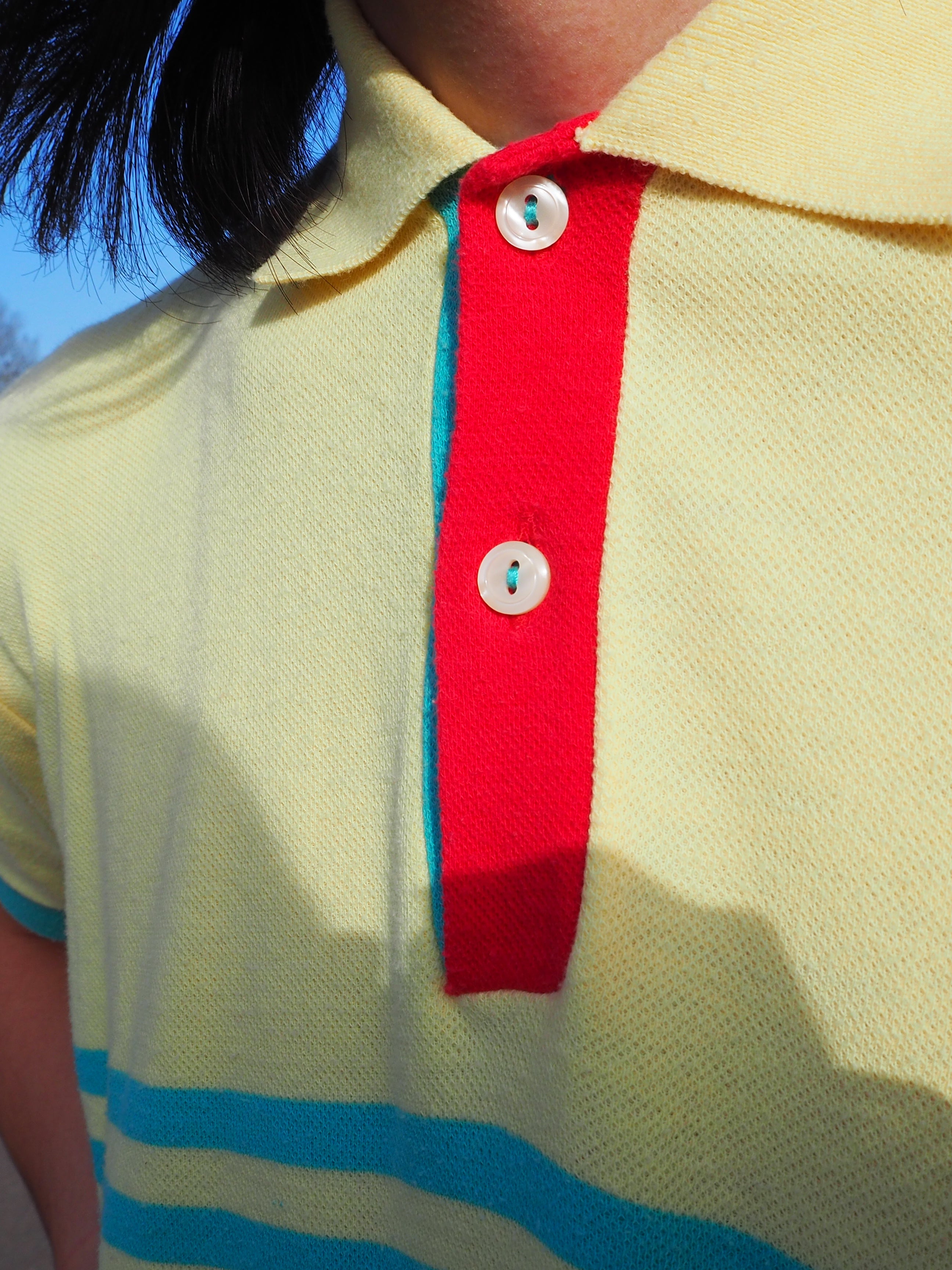 70's GEMINUS Italian Polo Shirts Yellow