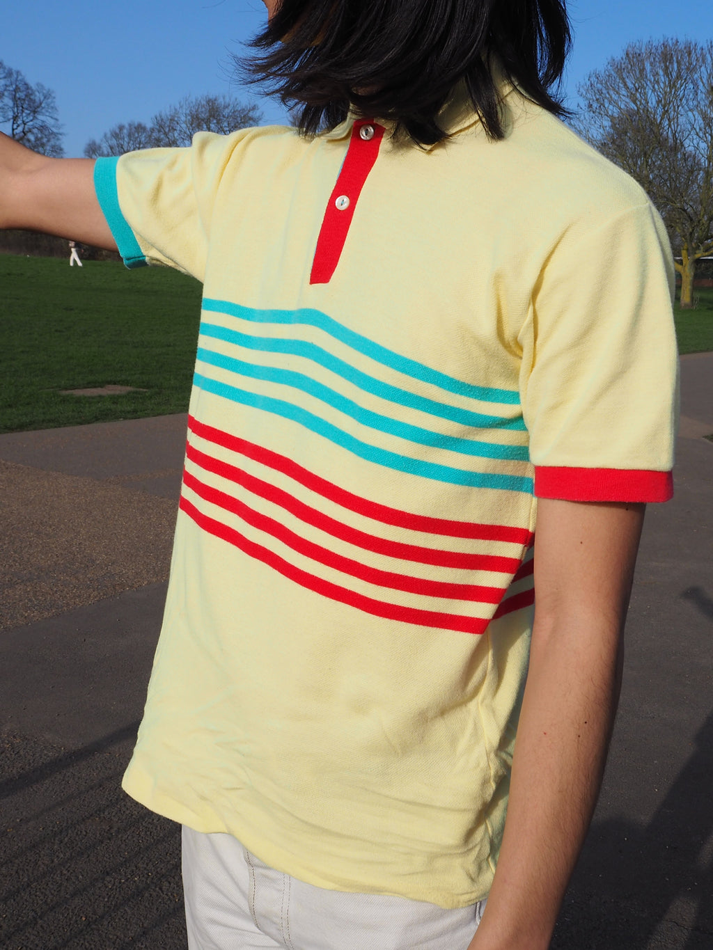 70's GEMINUS Italian Polo Shirts Yellow