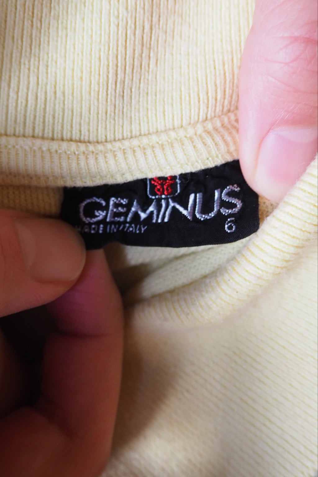 70's GEMINUS Italian Polo Shirts Yellow