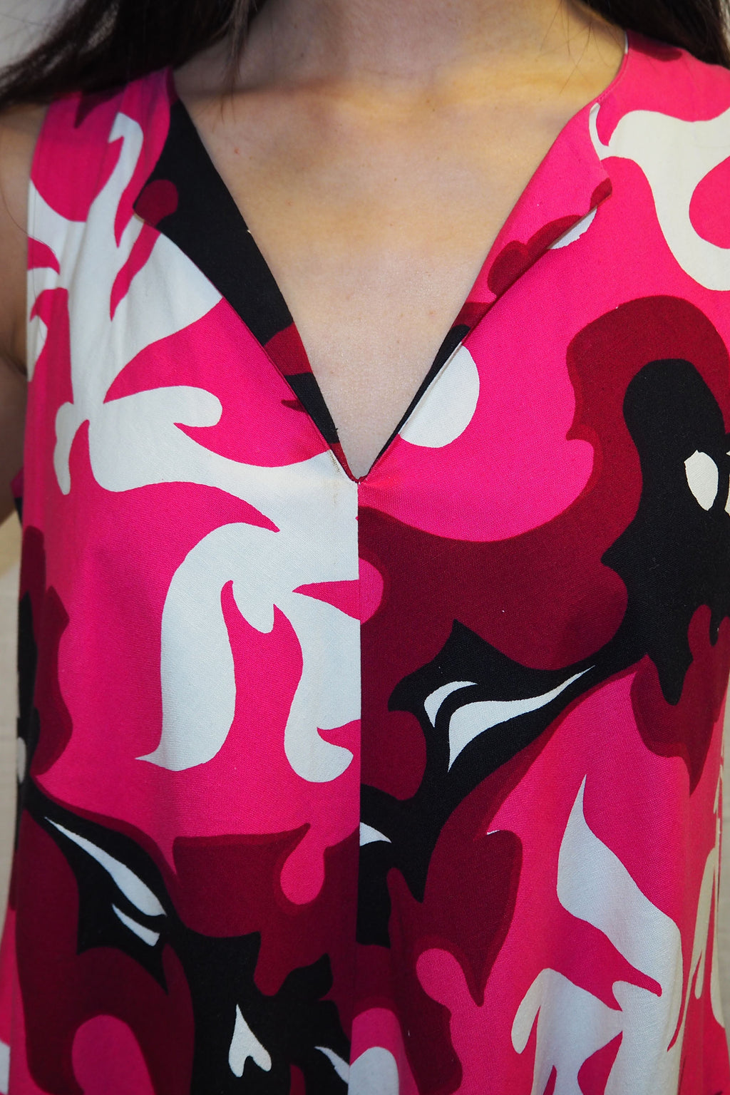 60's golden finn Summer Maxi Dress Pink