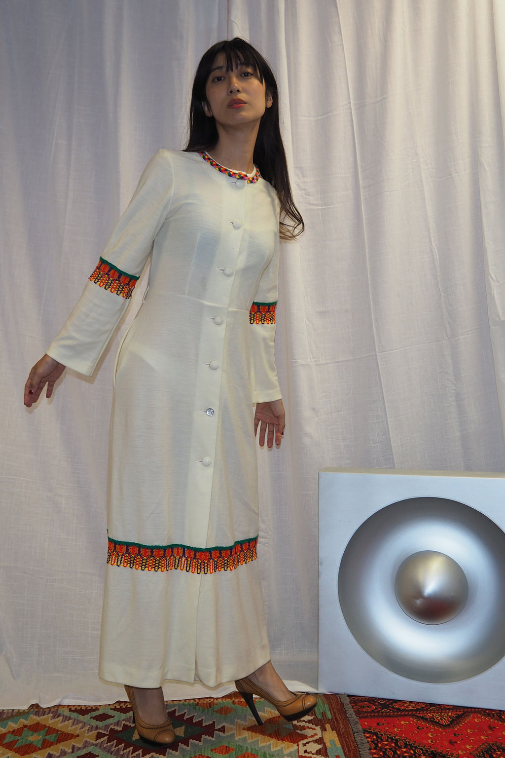70's Rösch Long Gown Ivory