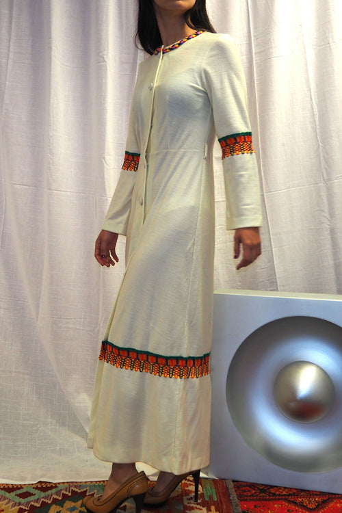 70's Rösch Long Gown Ivory