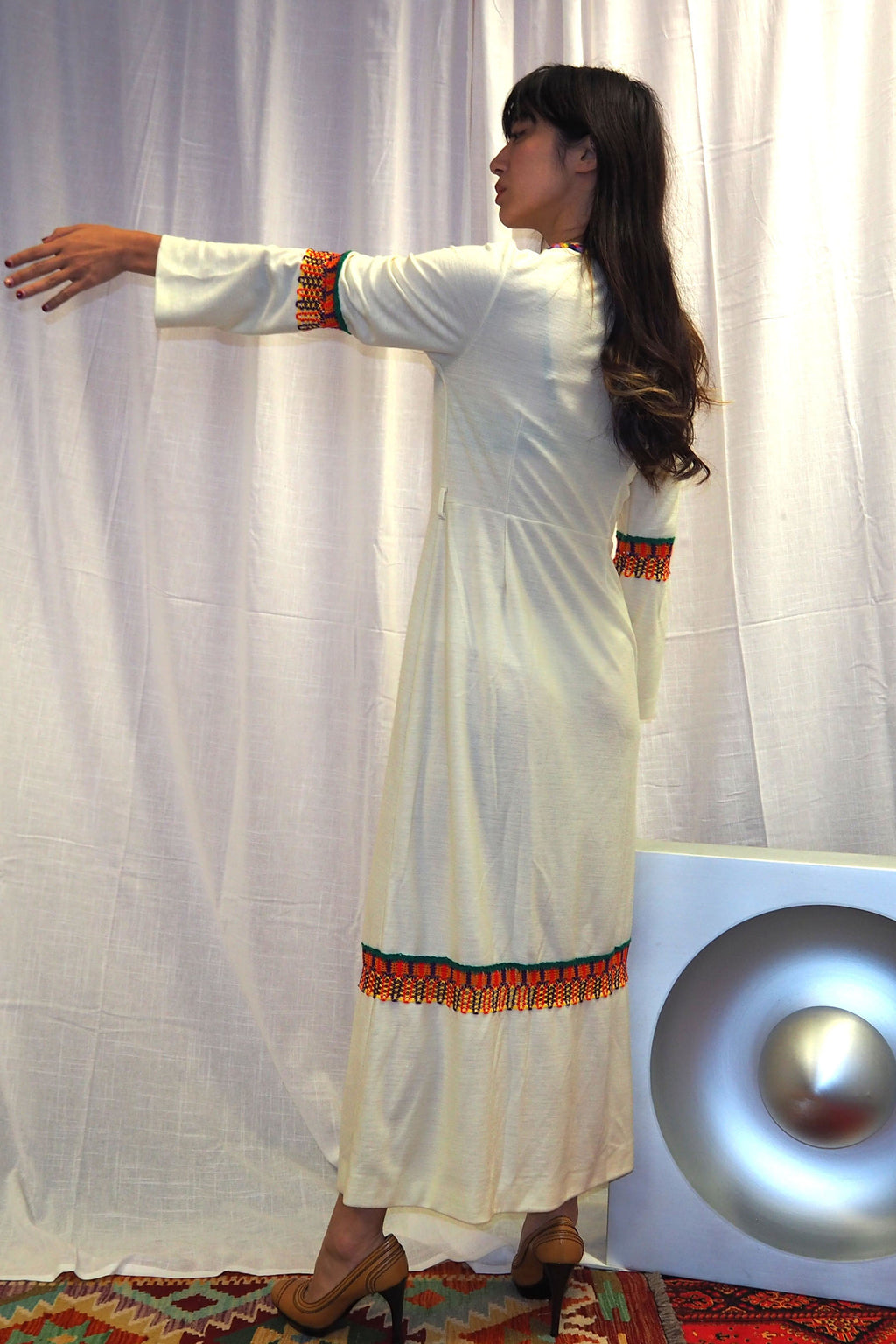 70's Rösch Long Gown Ivory