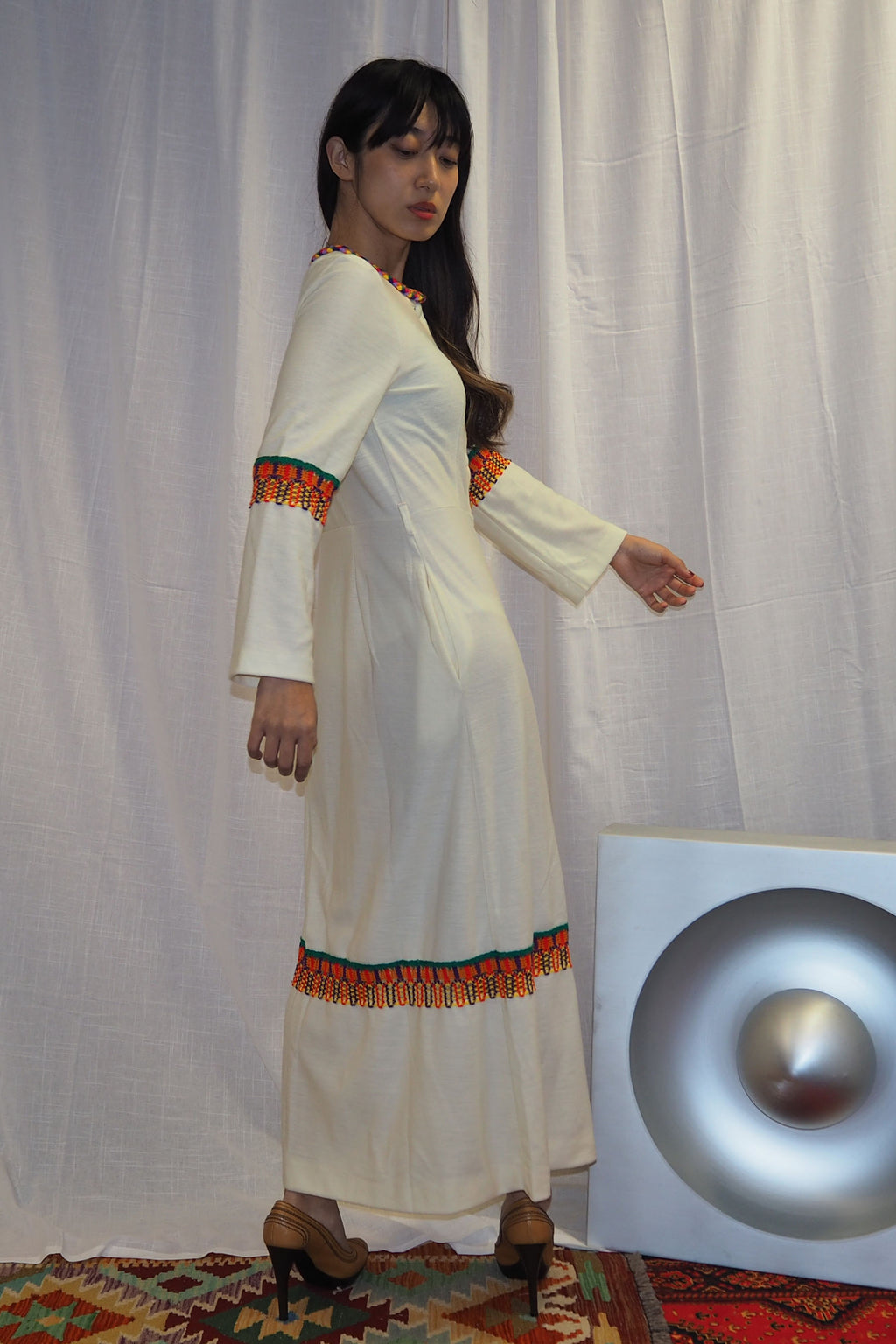 70's Rösch Long Gown Ivory
