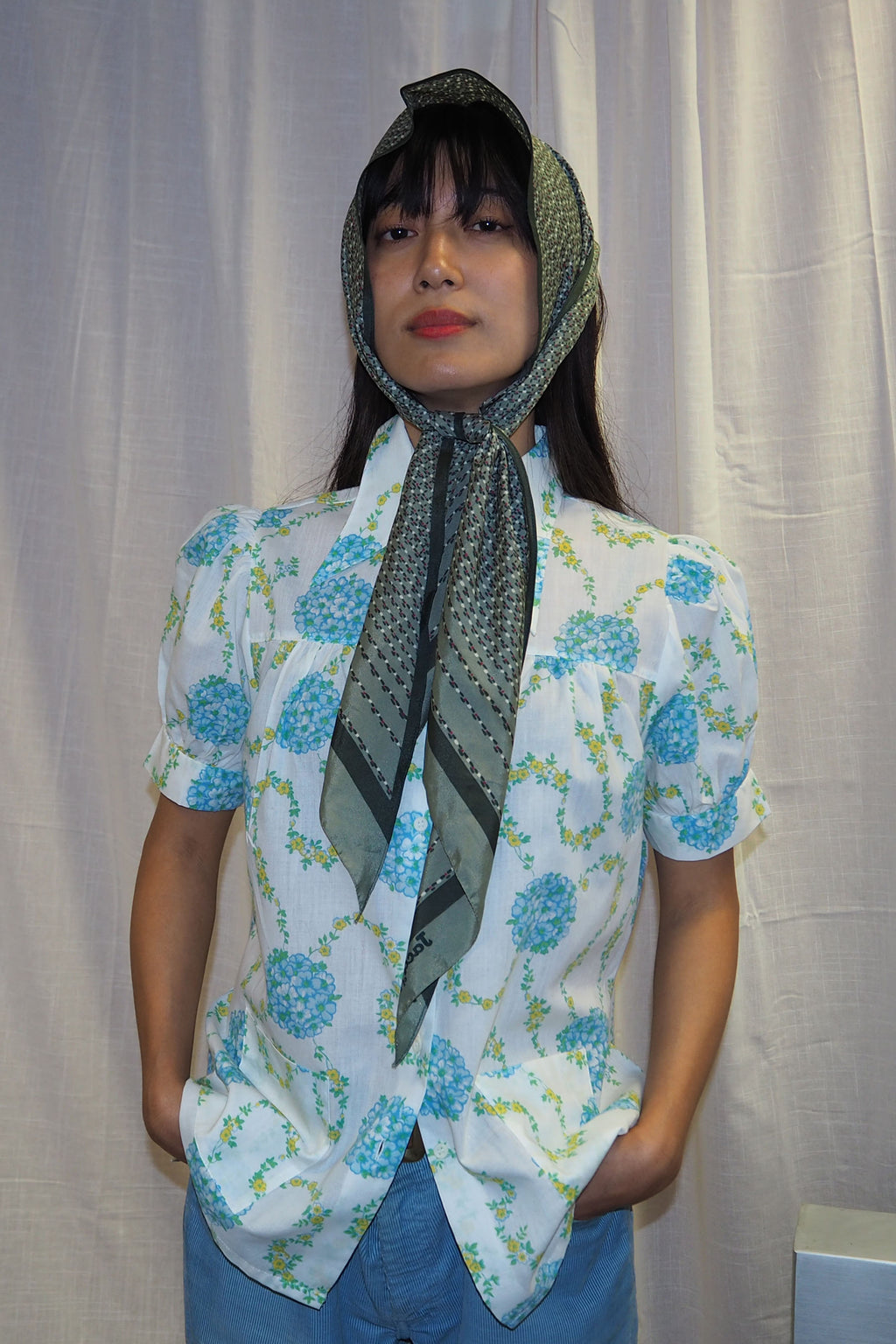 60's Jaqumar of London Scarf Green