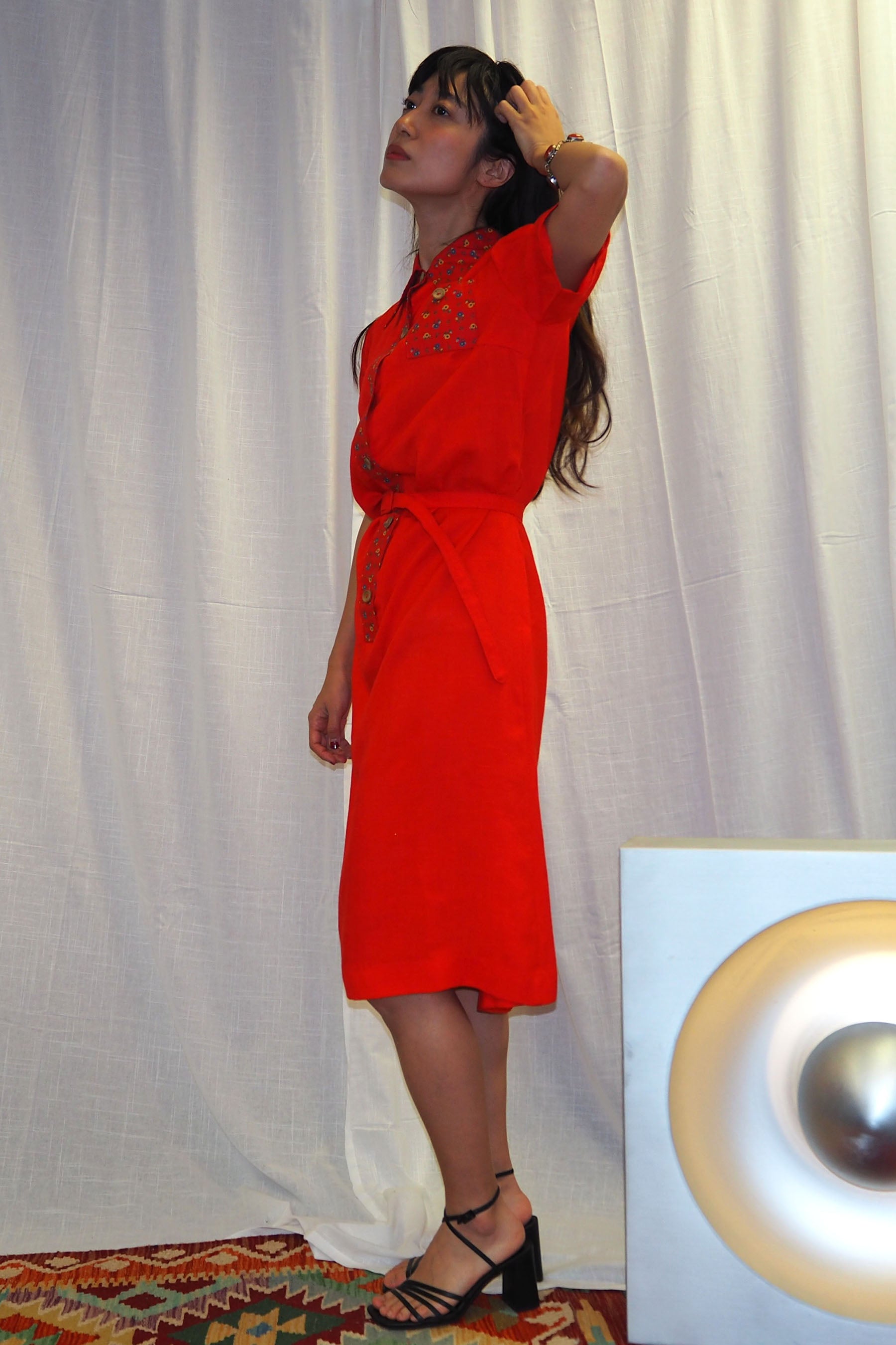 70's STRELITZ Dress Red