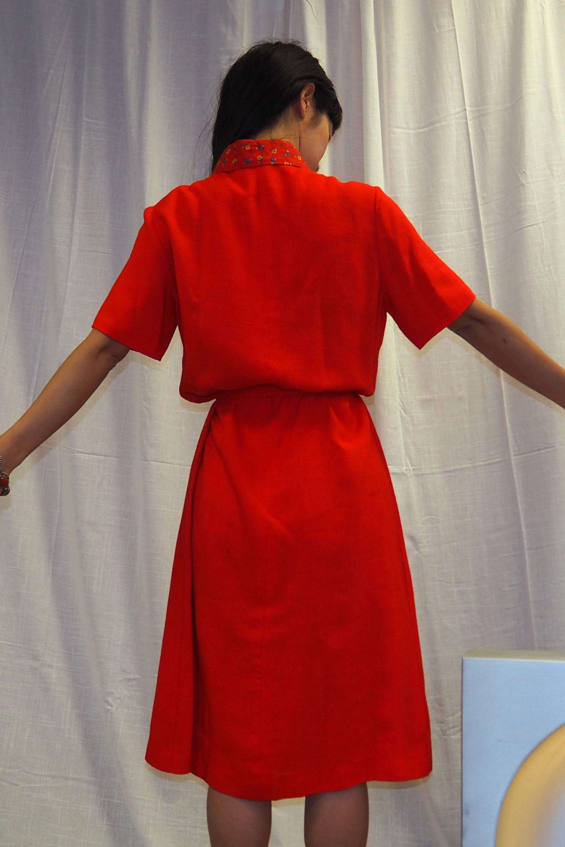 70's STRELITZ Dress Red