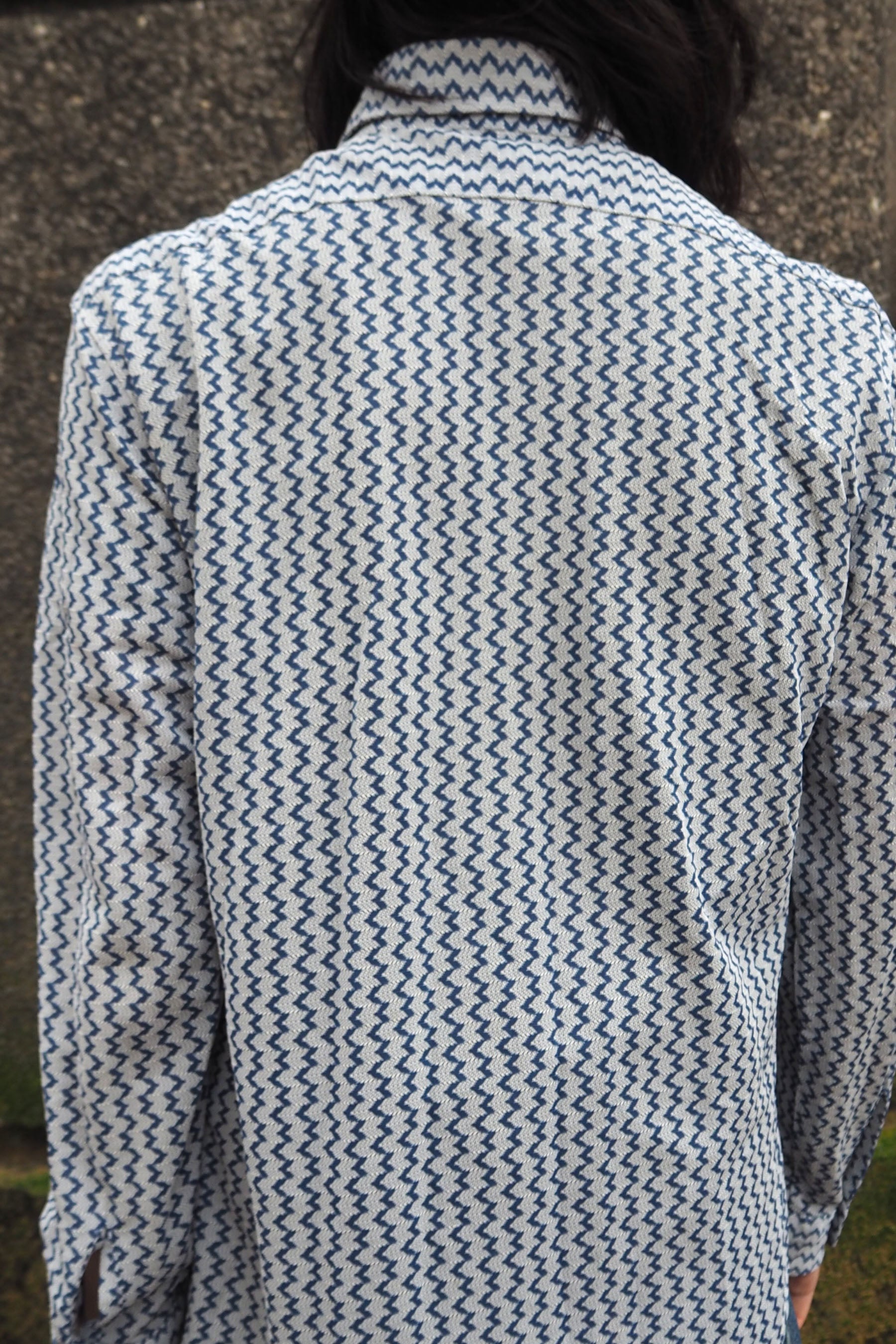 70's Jason clarke MATCH MATES Striped Shirts Blue