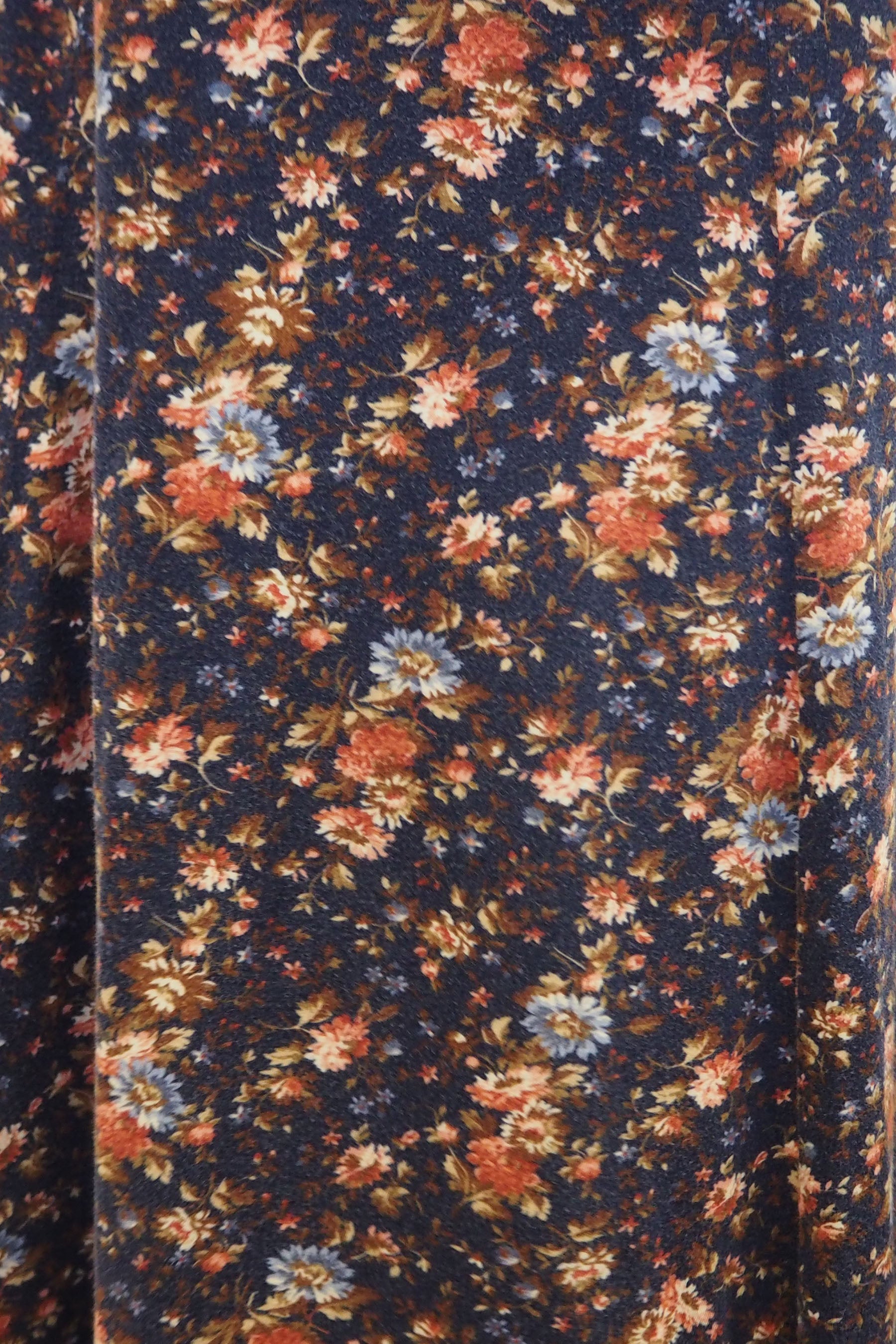 70's Laura Ashley Dress Navy