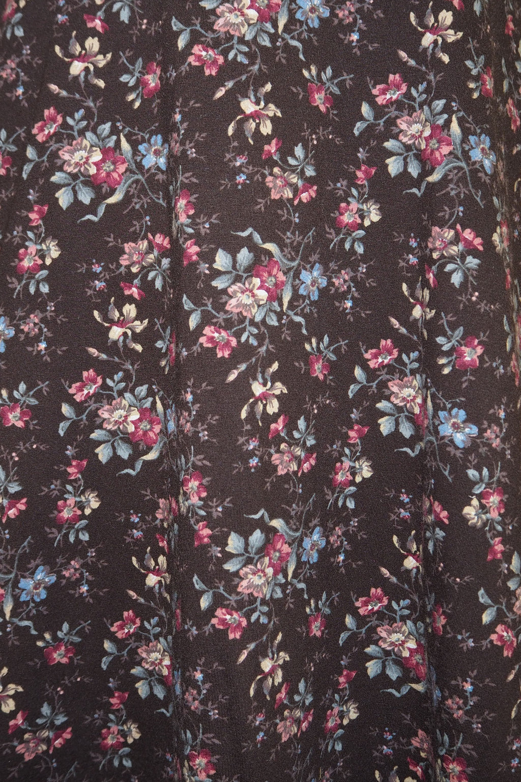 70's-80's Laura Ashley Floral Dress Brown