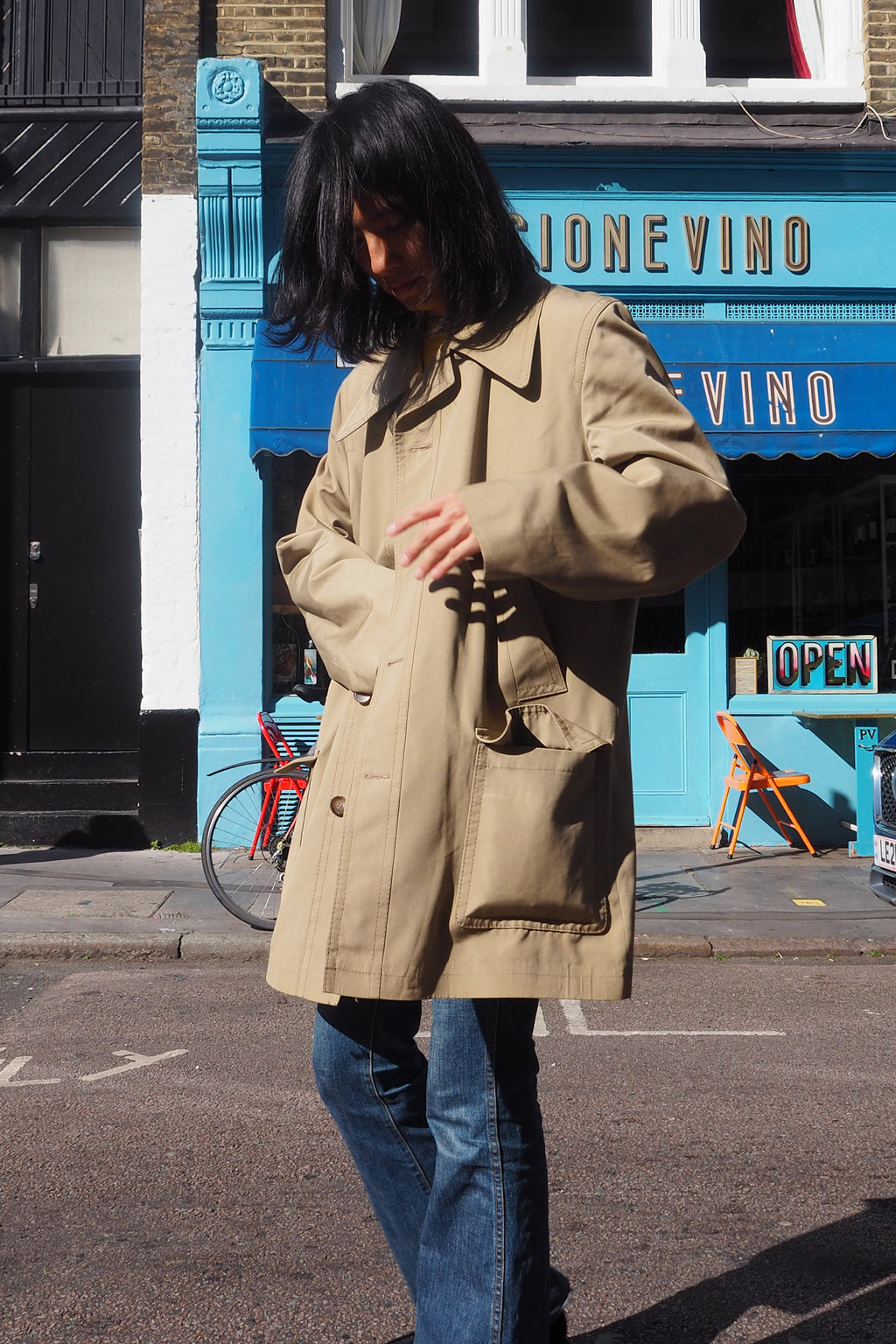 70's FALCON high fashion Coat Beige
