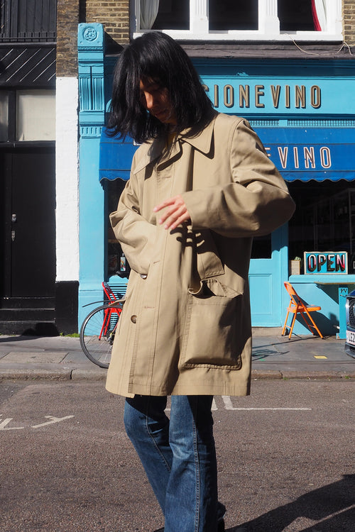 70's FALCON high fashion Coat Beige