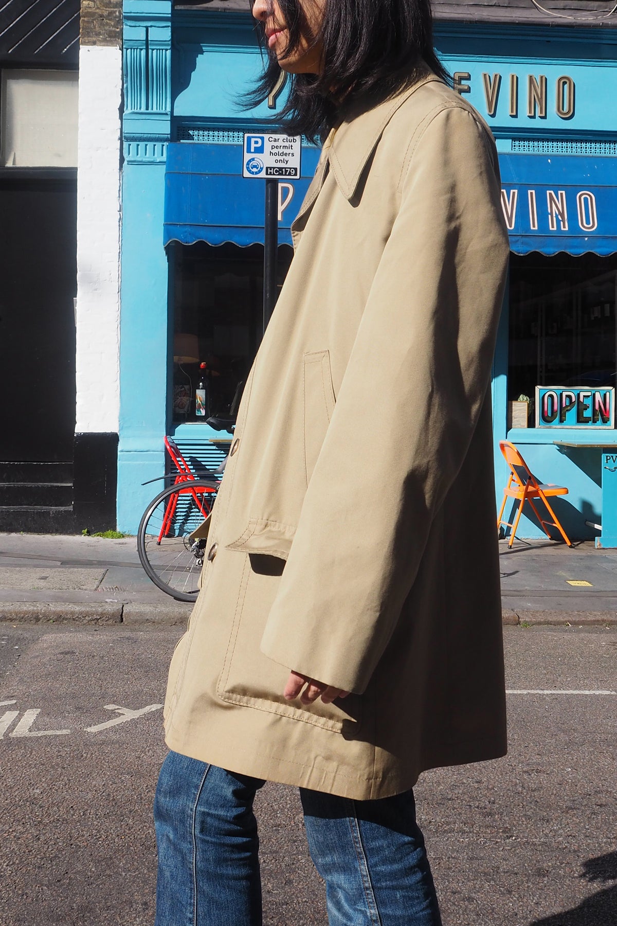 70's FALCON high fashion Coat Beige