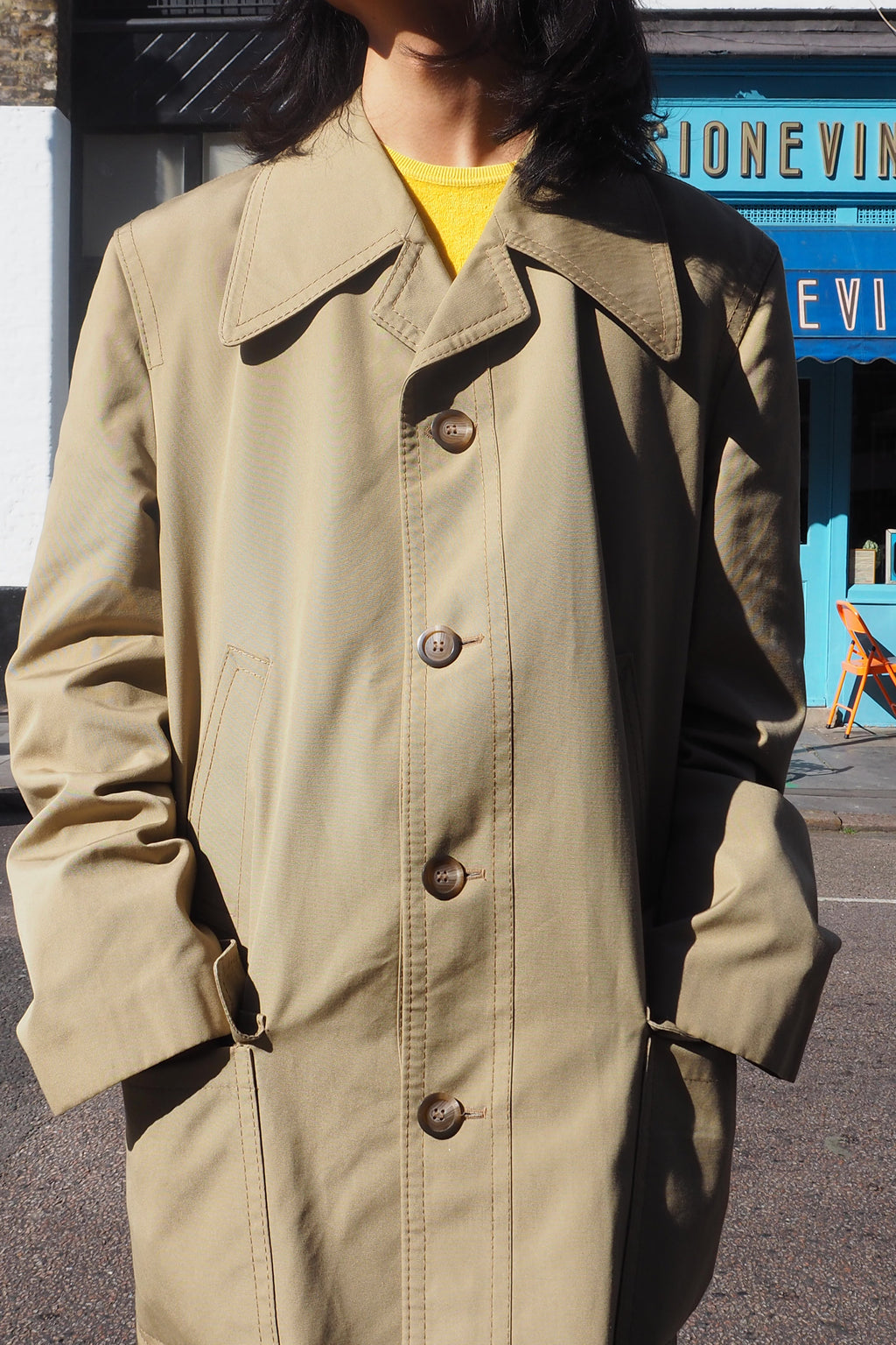 70's FALCON high fashion Coat Beige