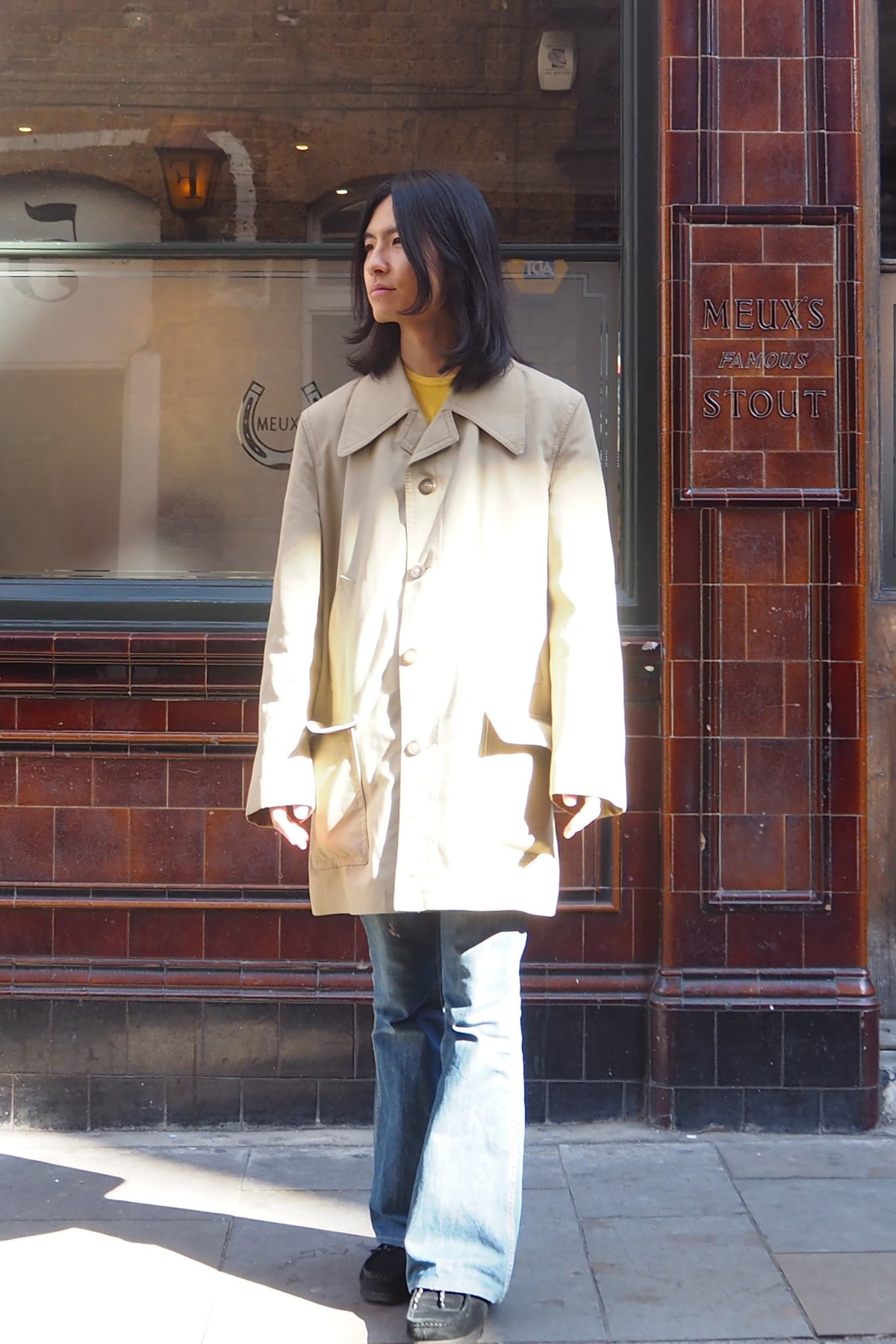 70's FALCON high fashion Coat Beige
