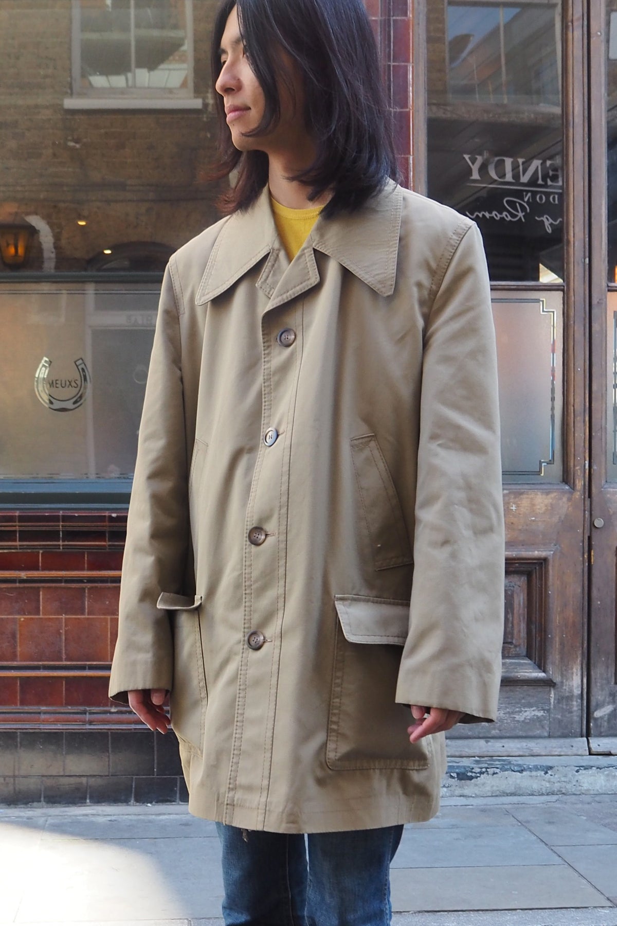 70's FALCON high fashion Coat Beige