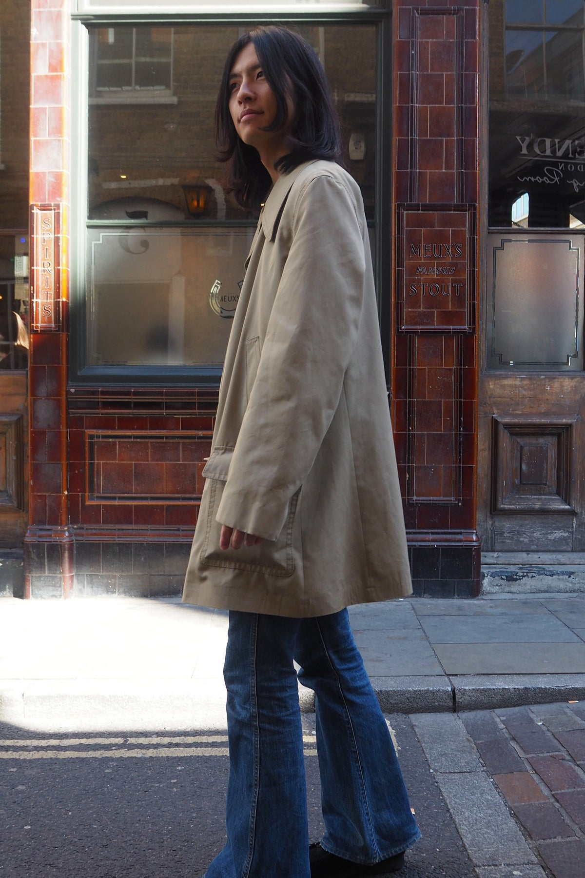 70's FALCON high fashion Coat Beige